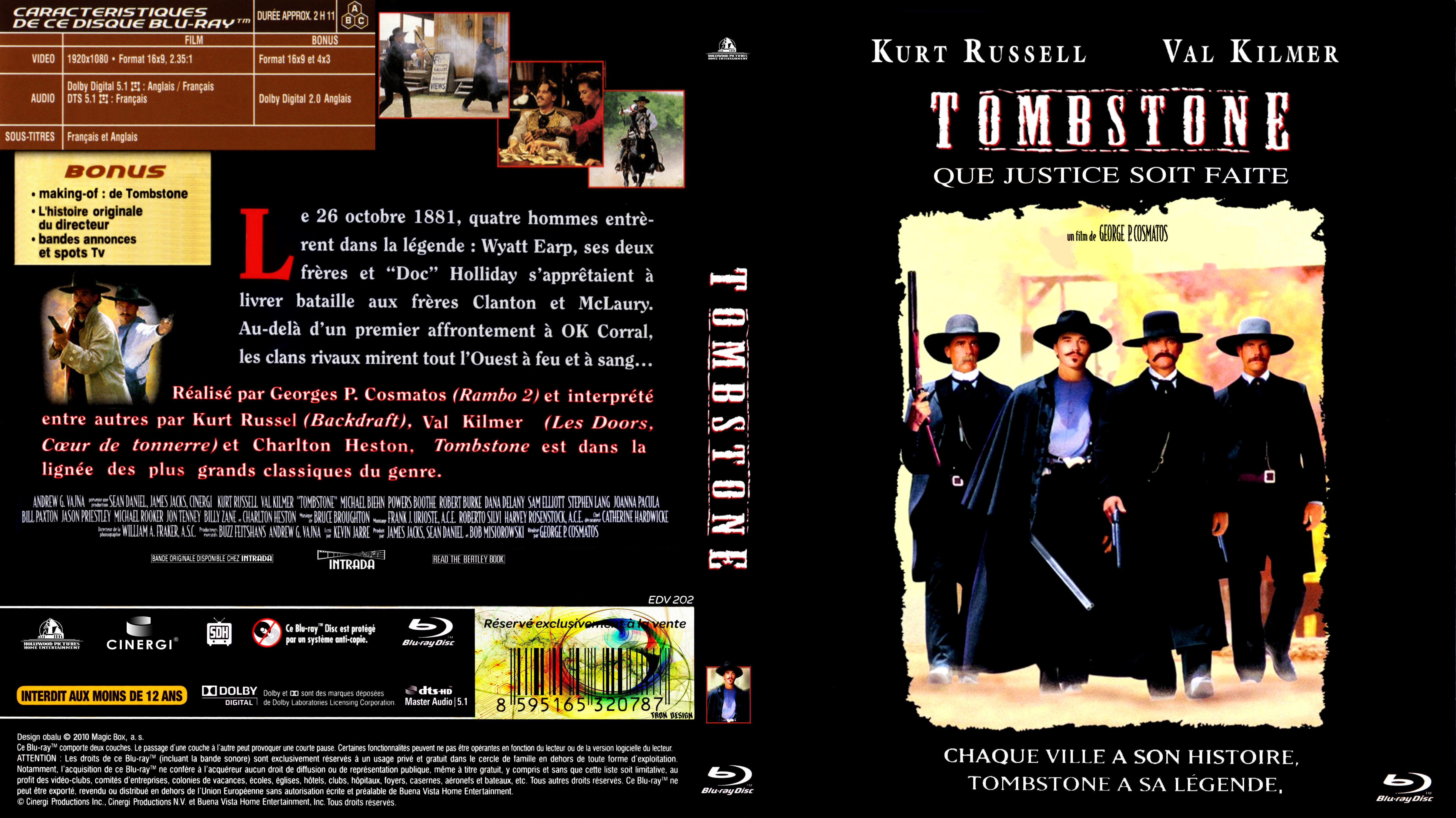 Jaquette DVD Tombstone custom (BLU-RAY)