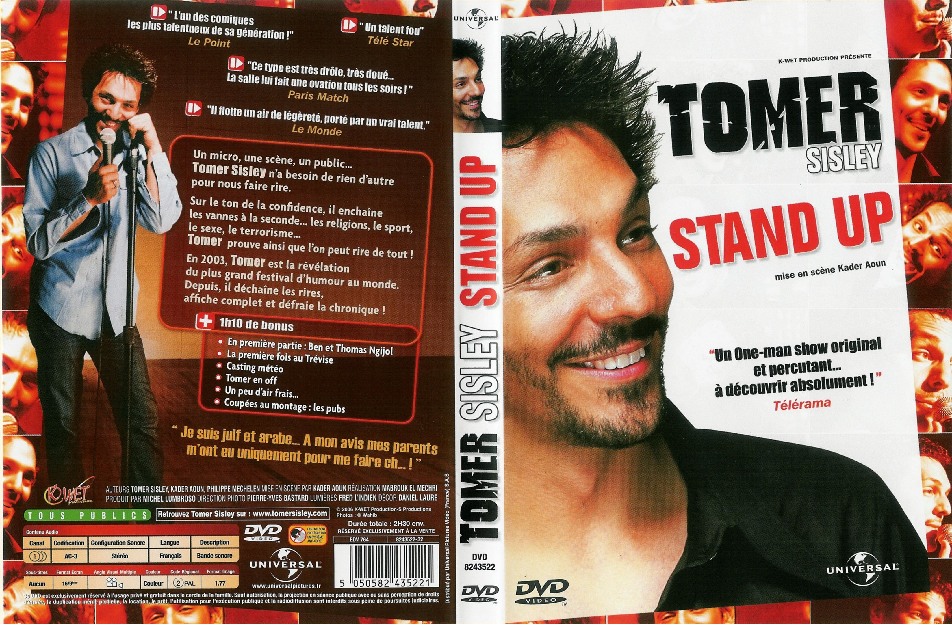 Jaquette DVD Tomer Sisley - stand up