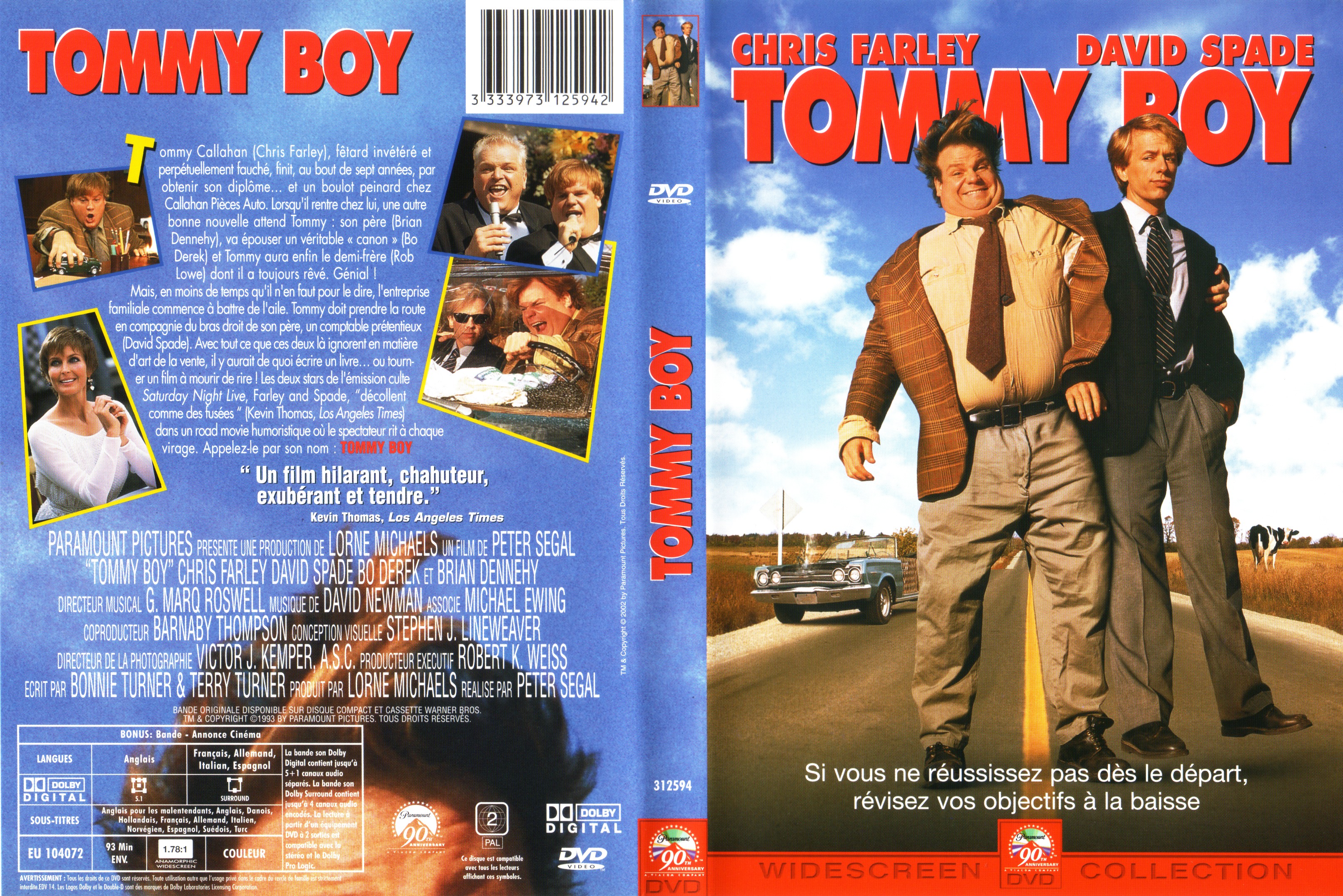 Jaquette DVD Tommy boy