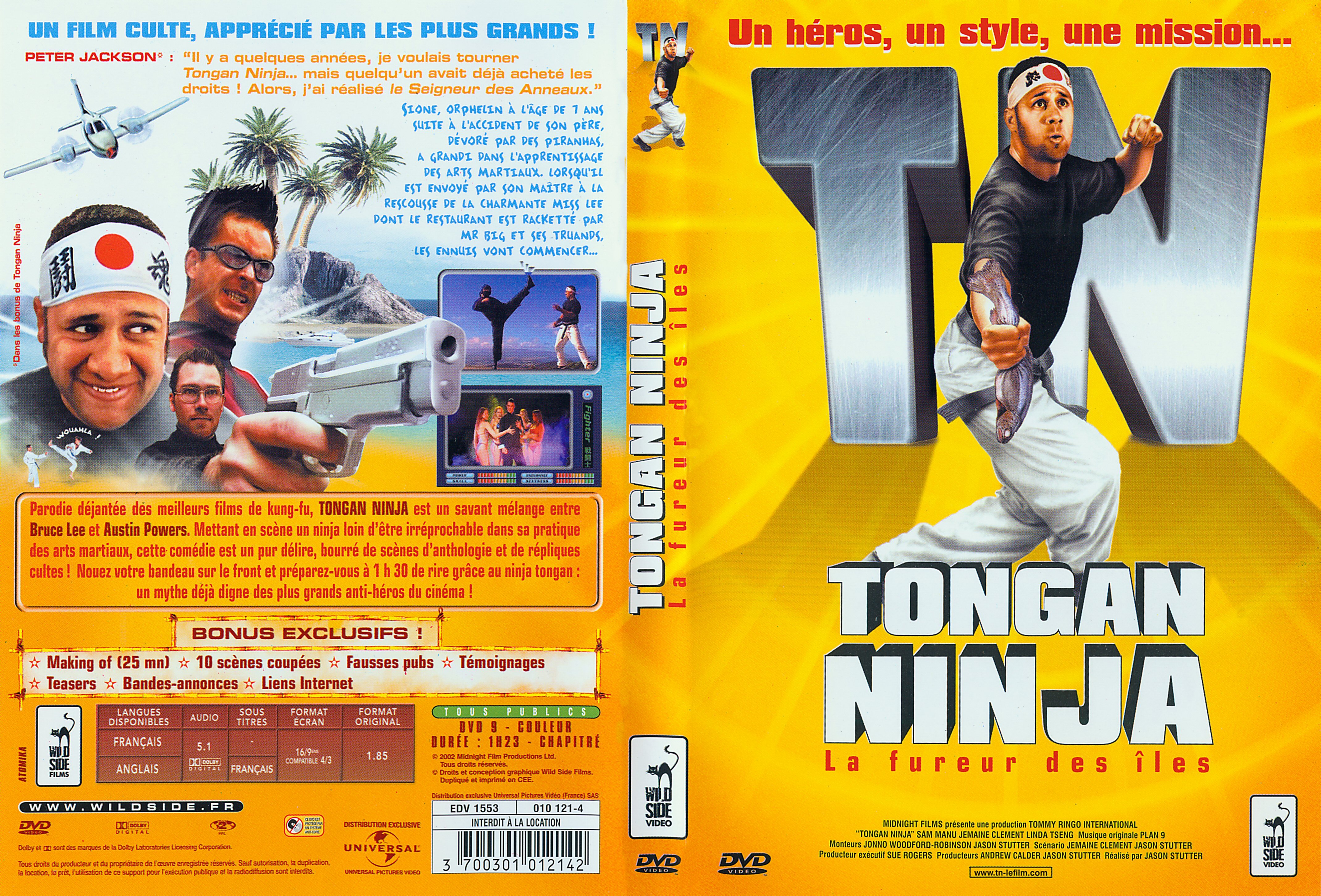 Jaquette DVD Tongan Ninja