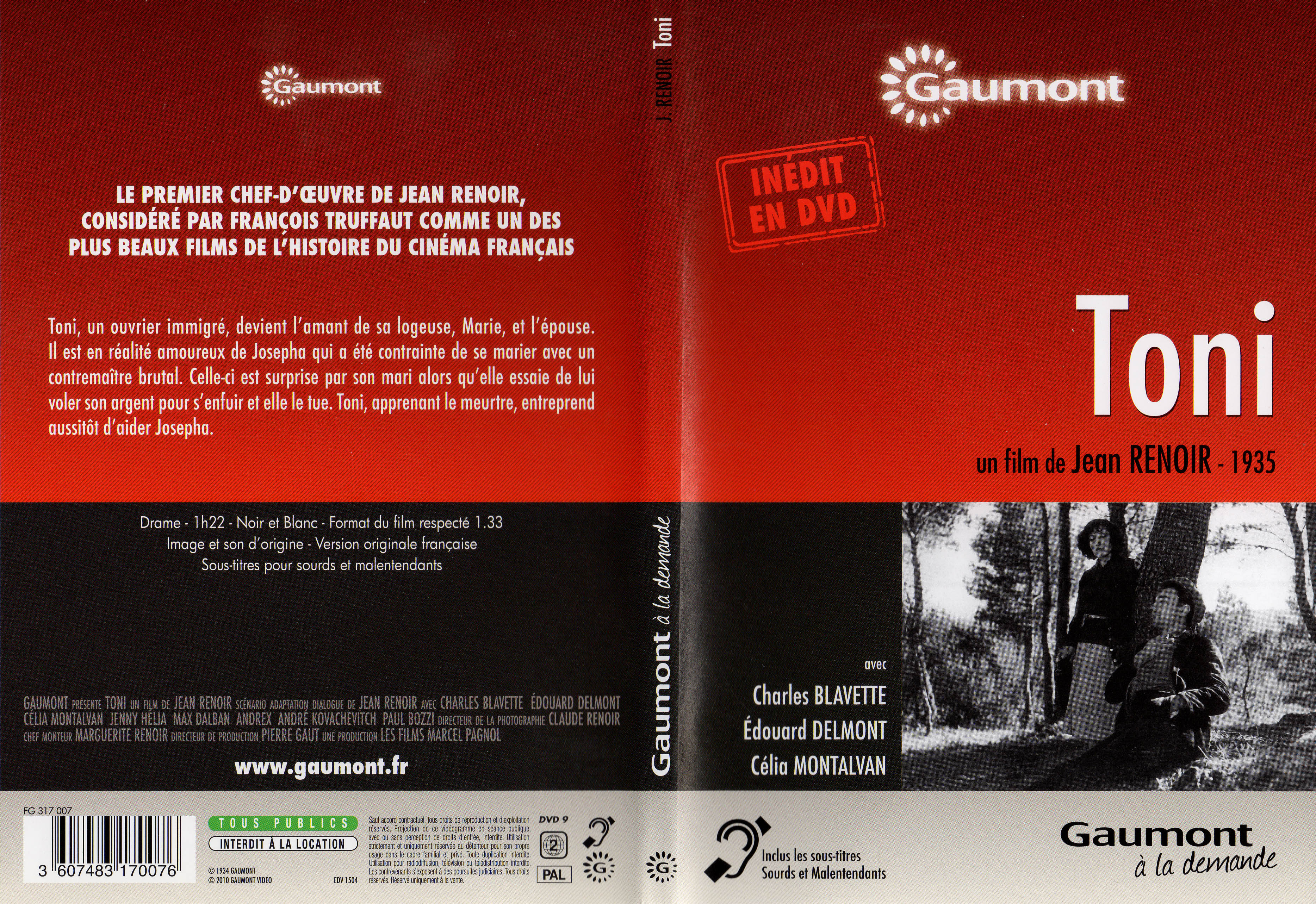 Jaquette DVD Toni