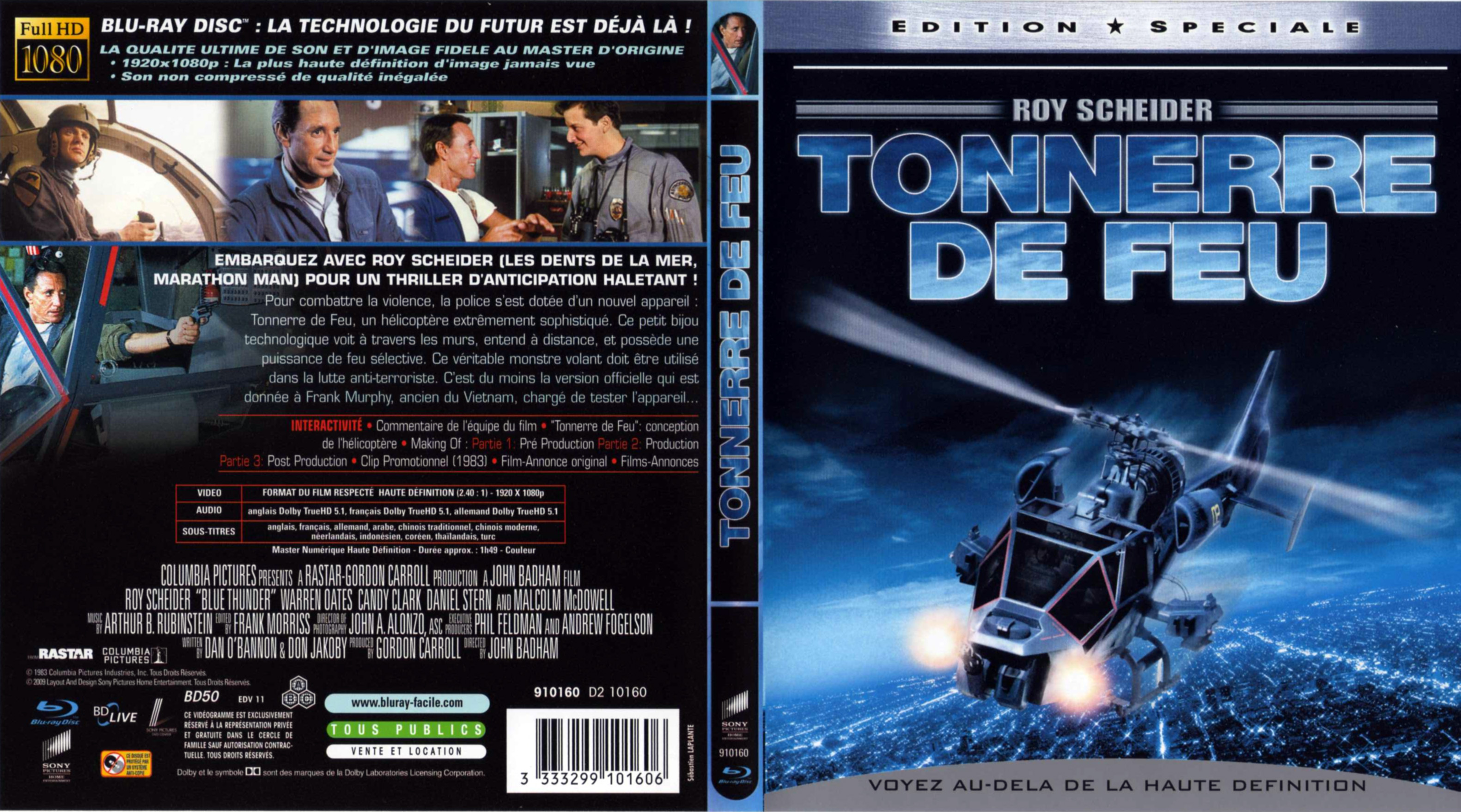 Jaquette DVD Tonnerre de feu (BLU-RAY)