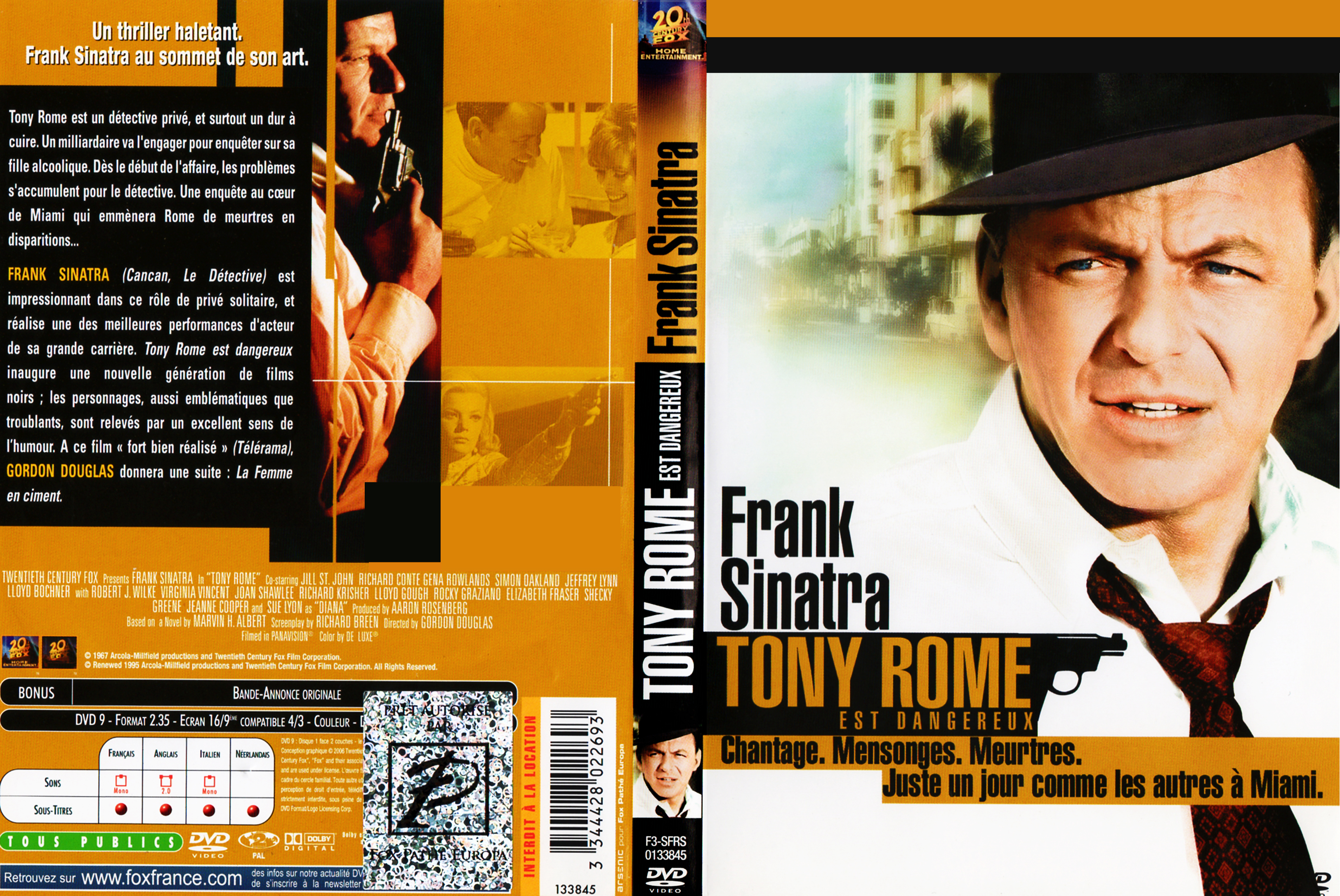 Jaquette DVD Tony Rome est dangereux