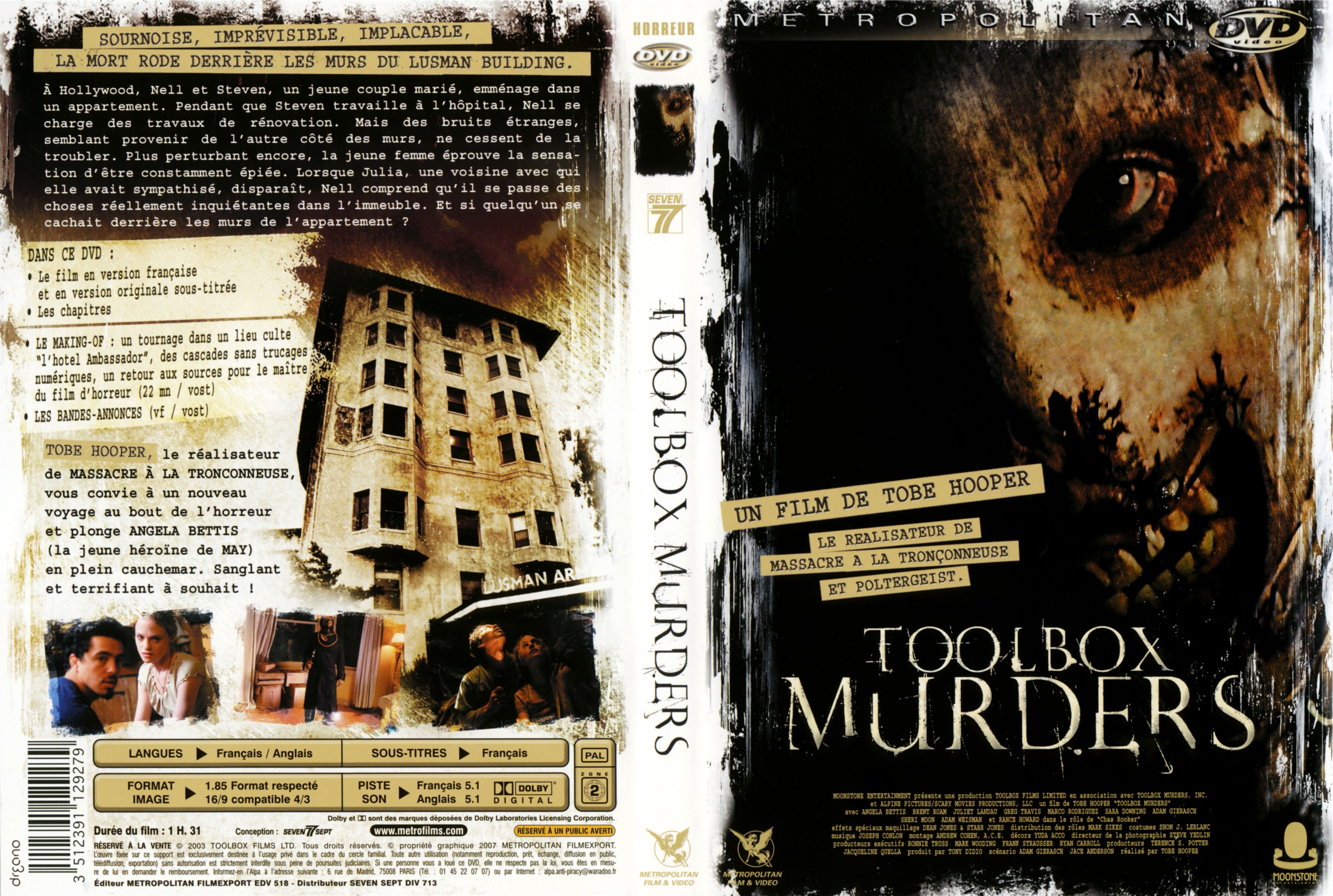 Jaquette DVD Toolbox murders