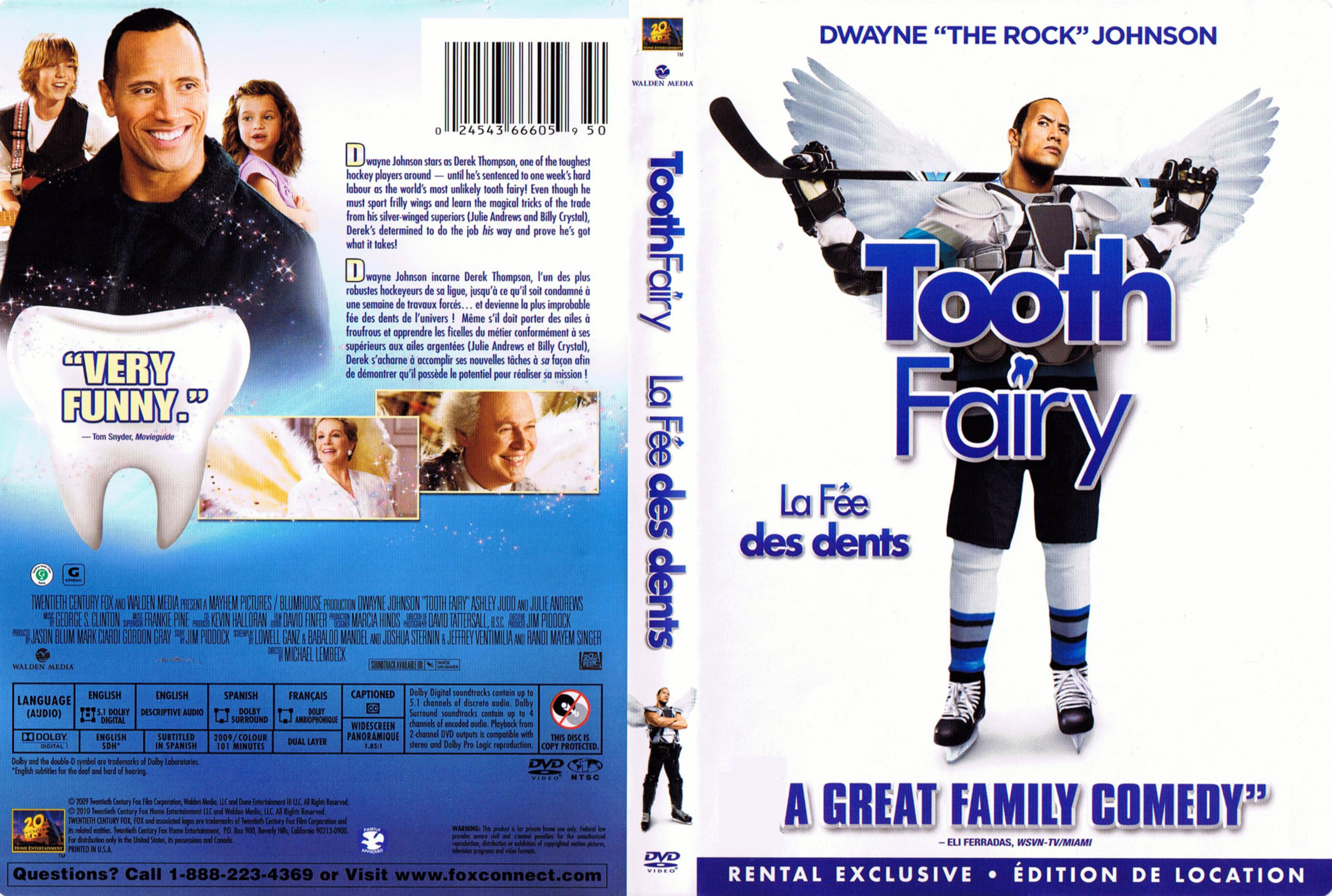 Jaquette DVD Tooth fairy - La fe des dents (Canadienne)