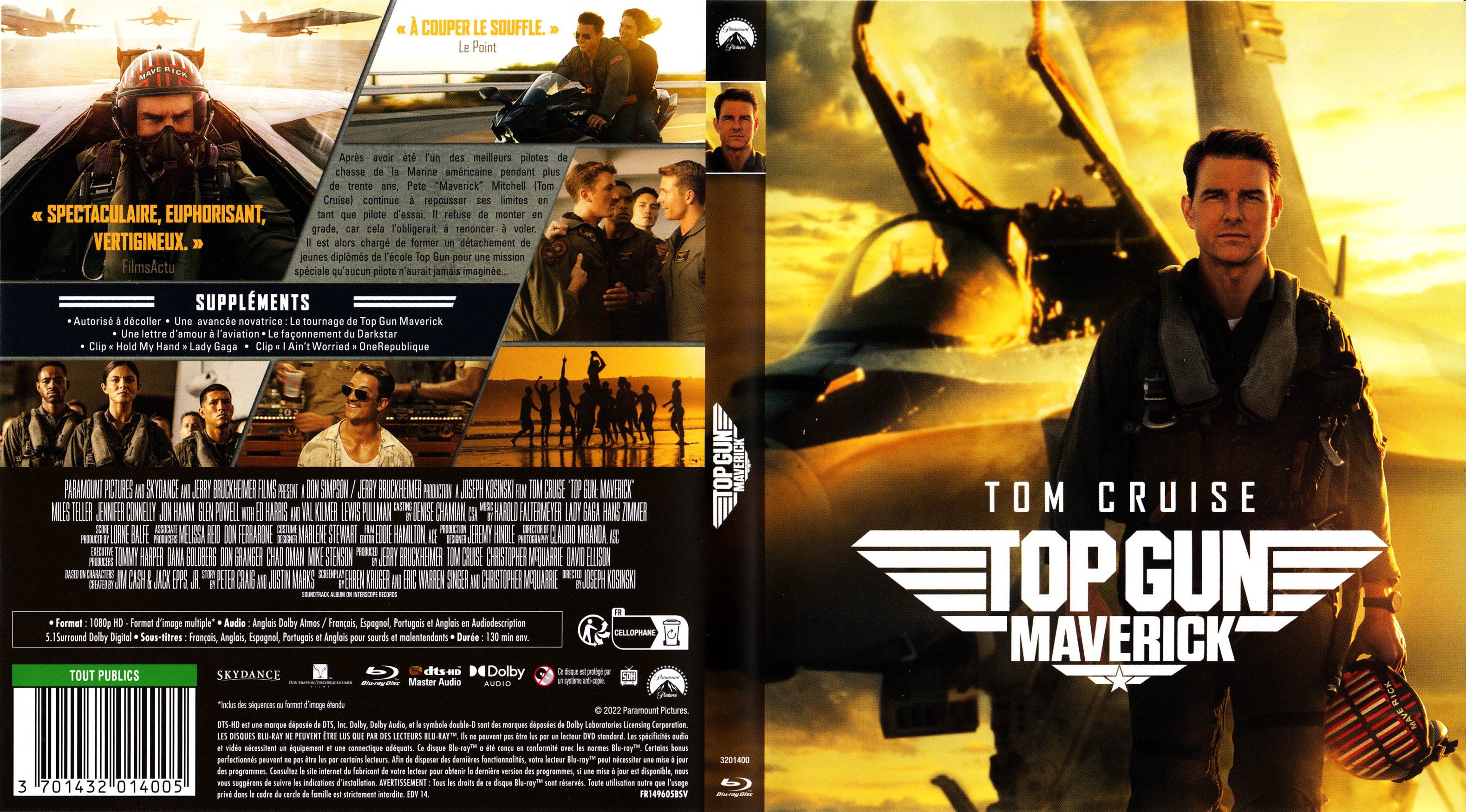 Jaquette DVD Top gun Maverick (BLU-RAY)