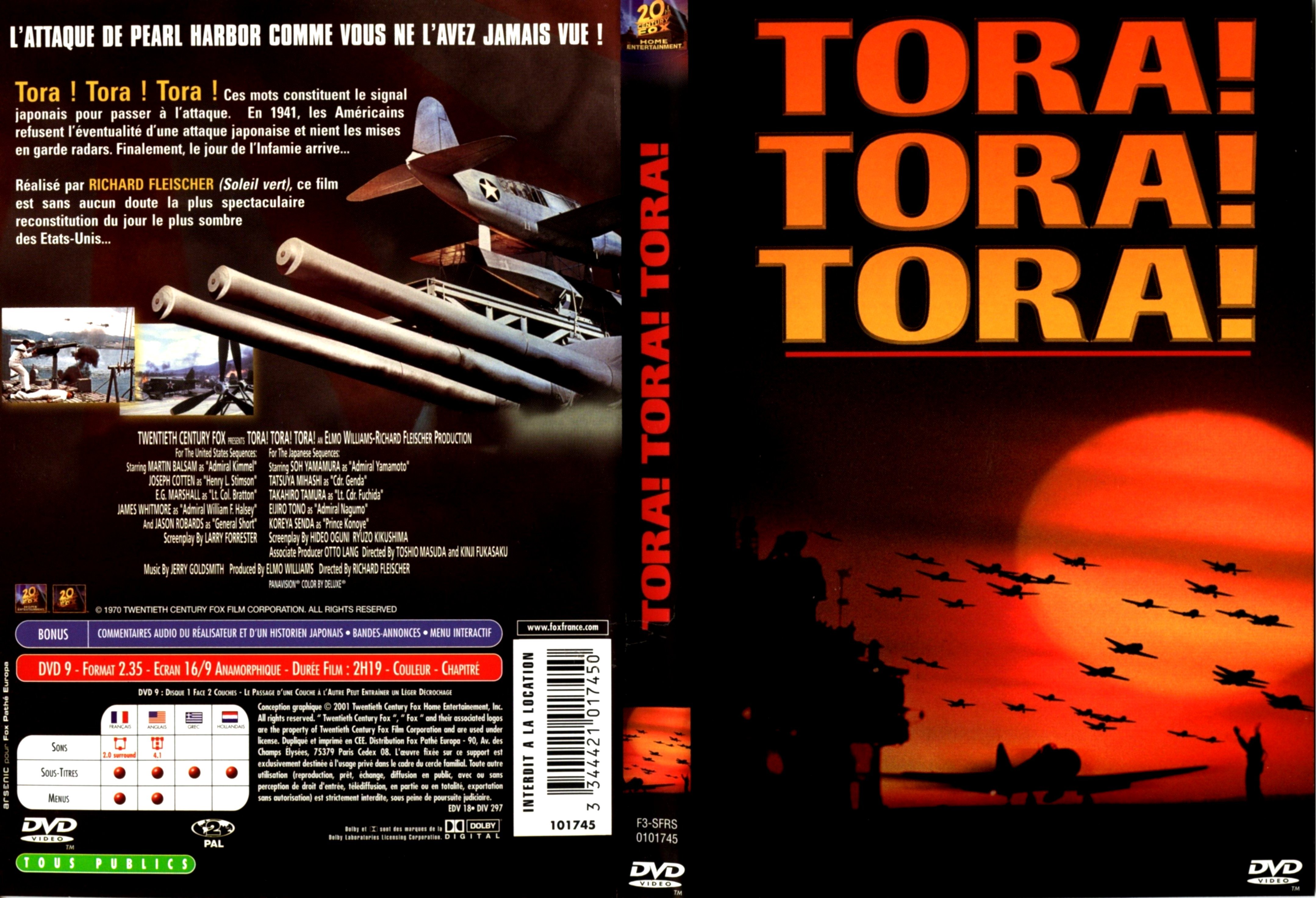 Jaquette DVD Tora Tora Tora