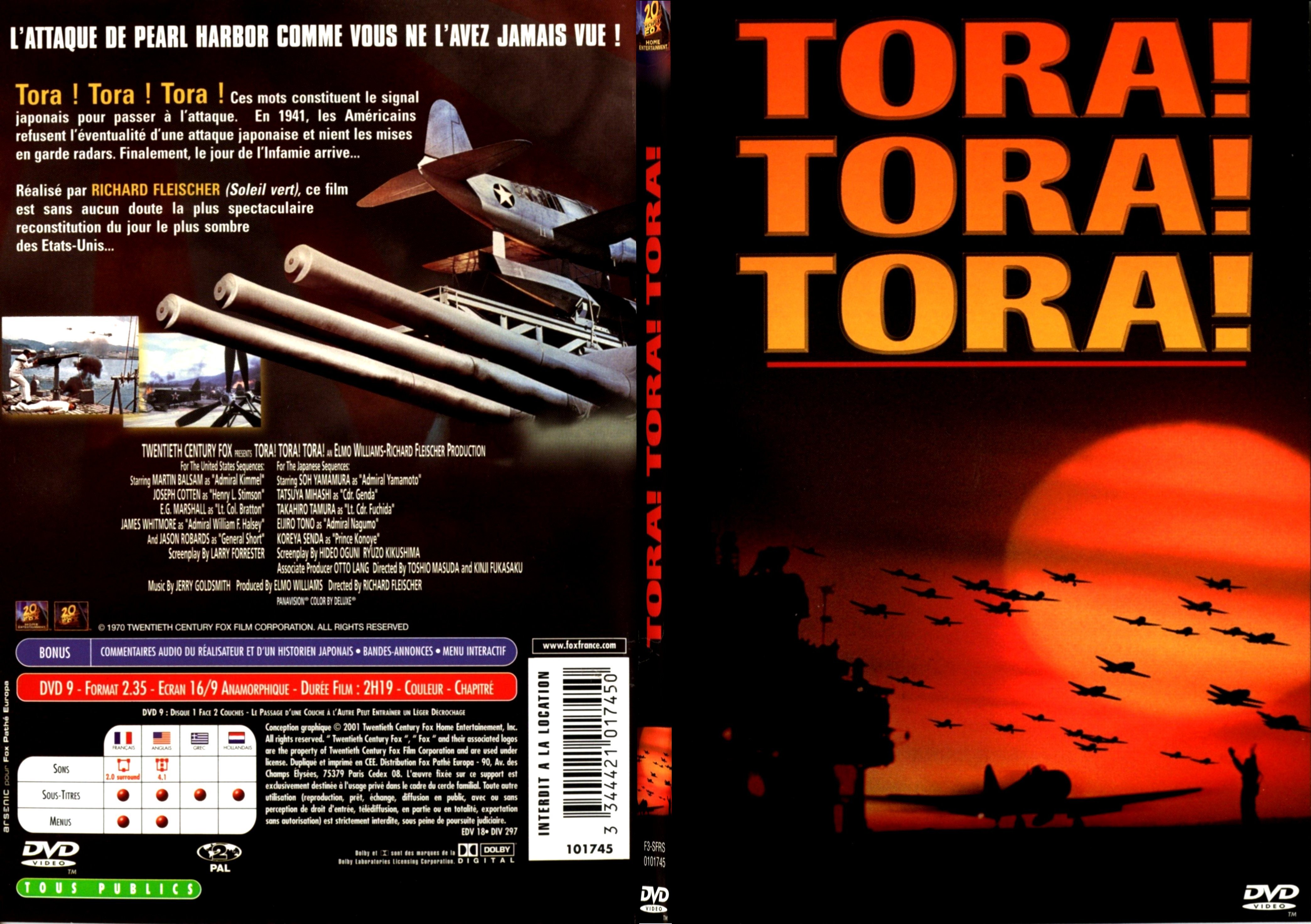 Jaquette DVD Tora Tora Tora - SLIM