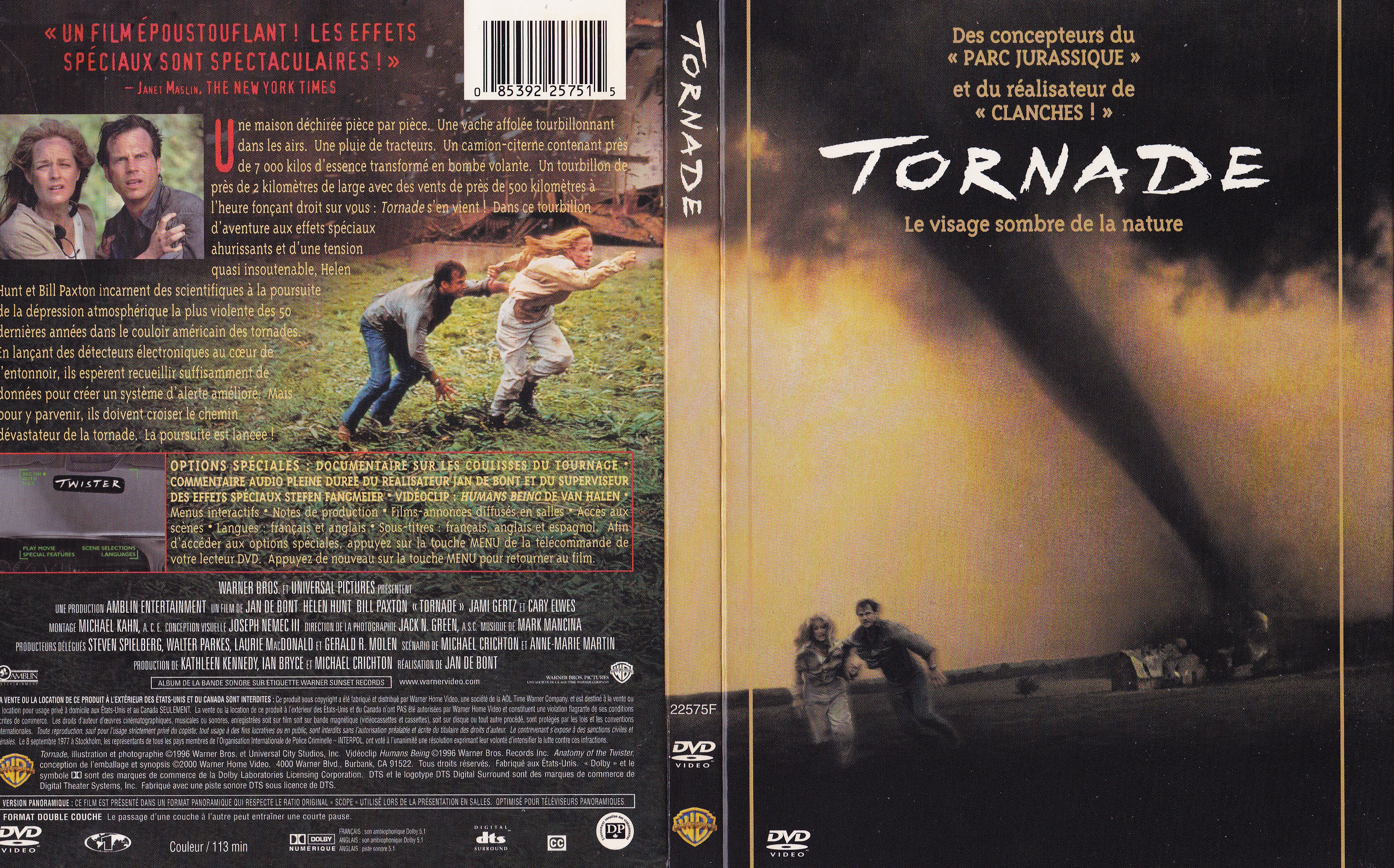 Jaquette DVD Tornade - Twister (Canadienne)