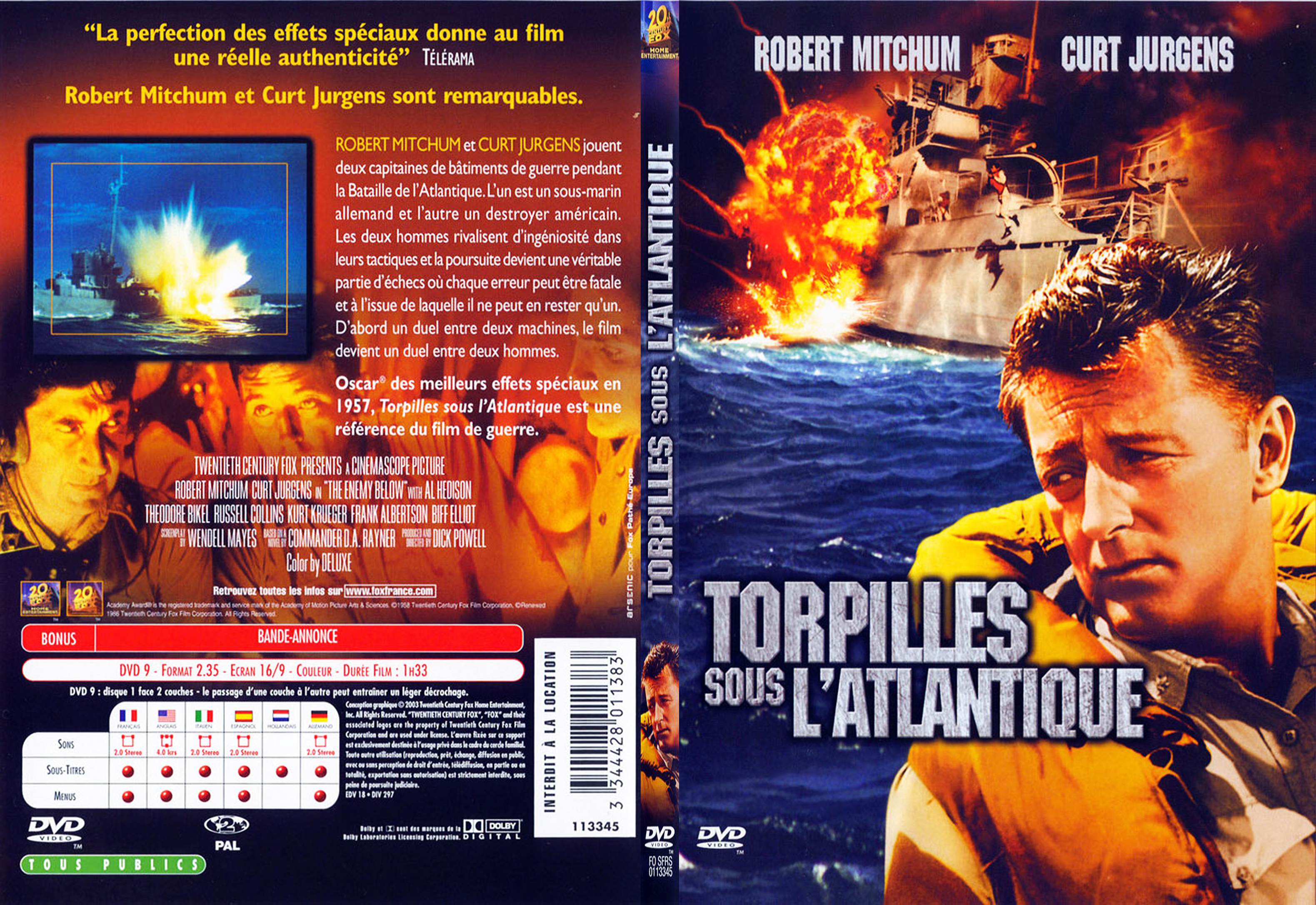 Jaquette DVD Torpilles sous l