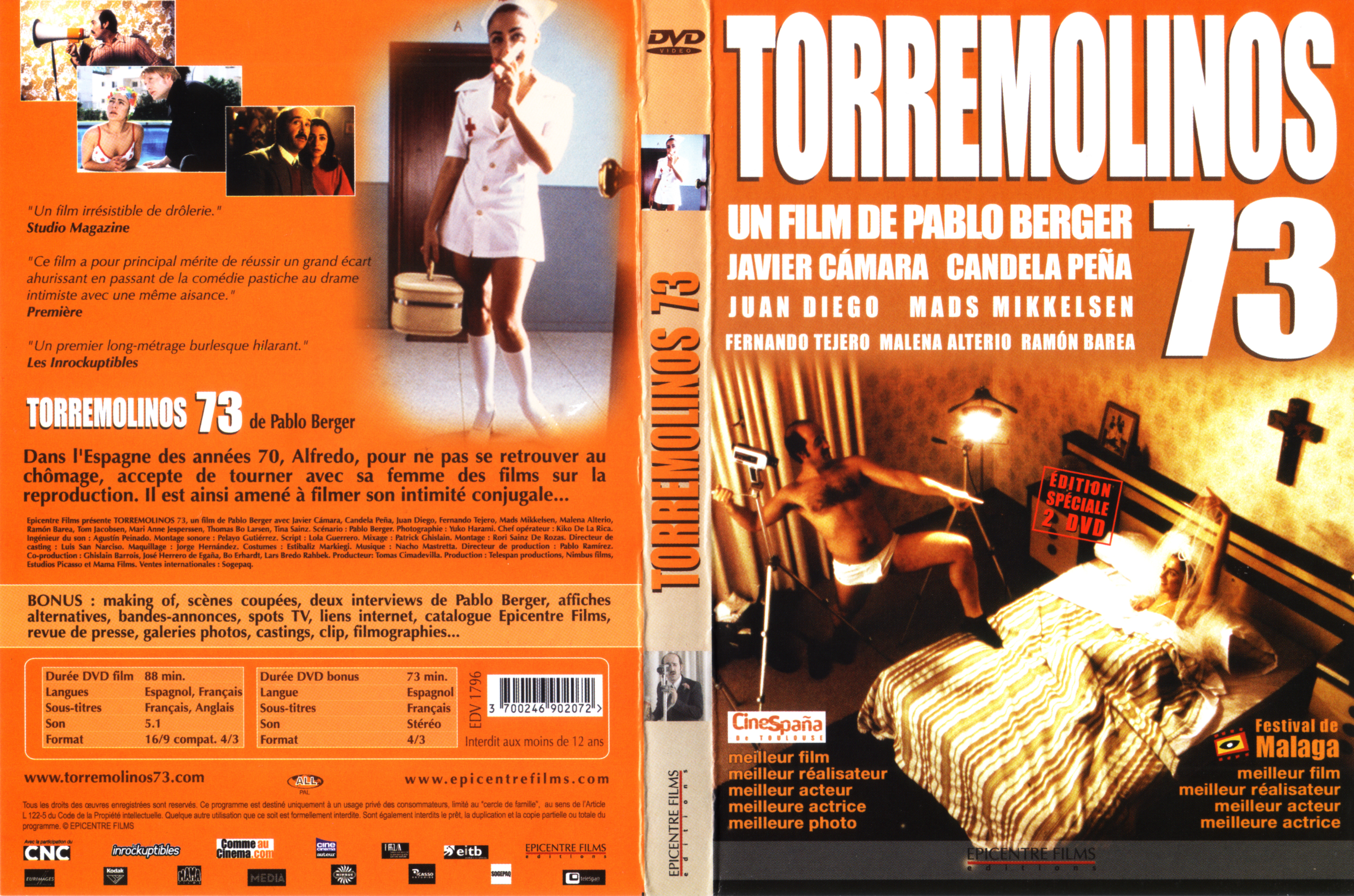 Jaquette DVD Torremolinos 73