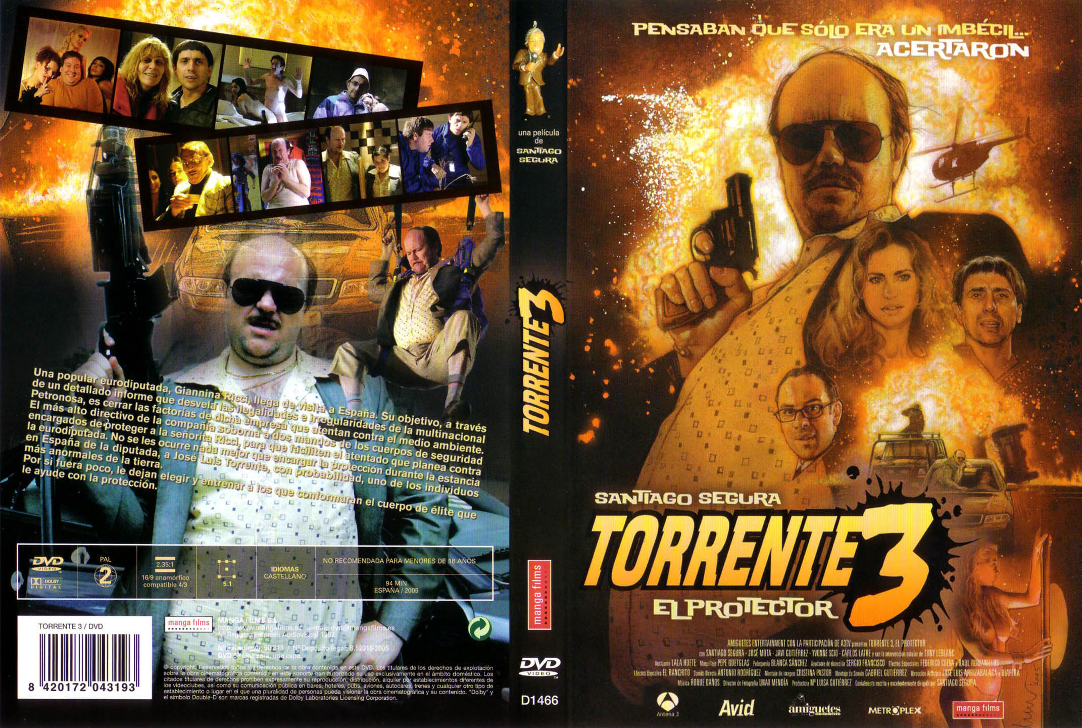 Jaquette DVD Torrente 3 El Protector