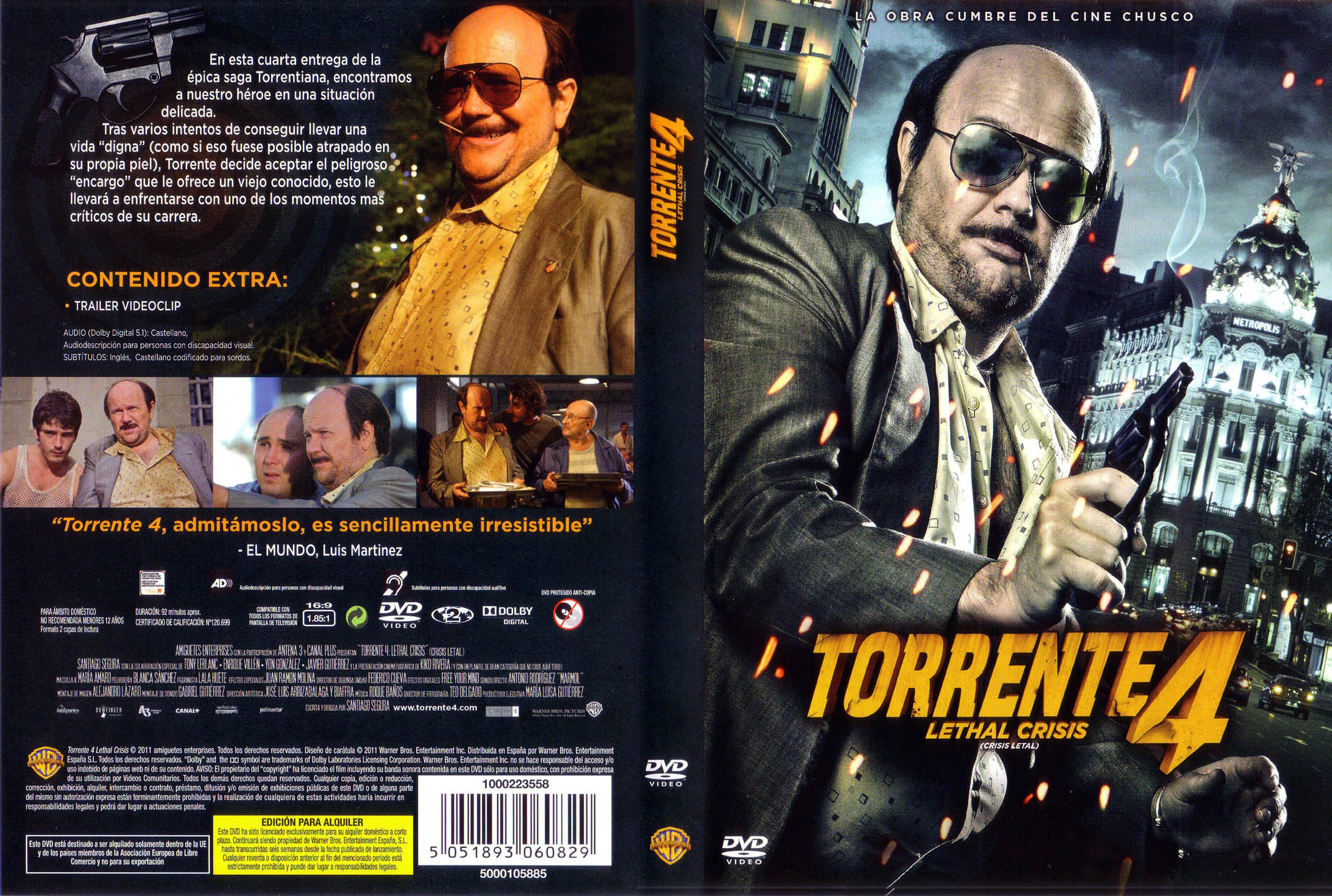 Jaquette DVD Torrente 4 Lethal Crisis
