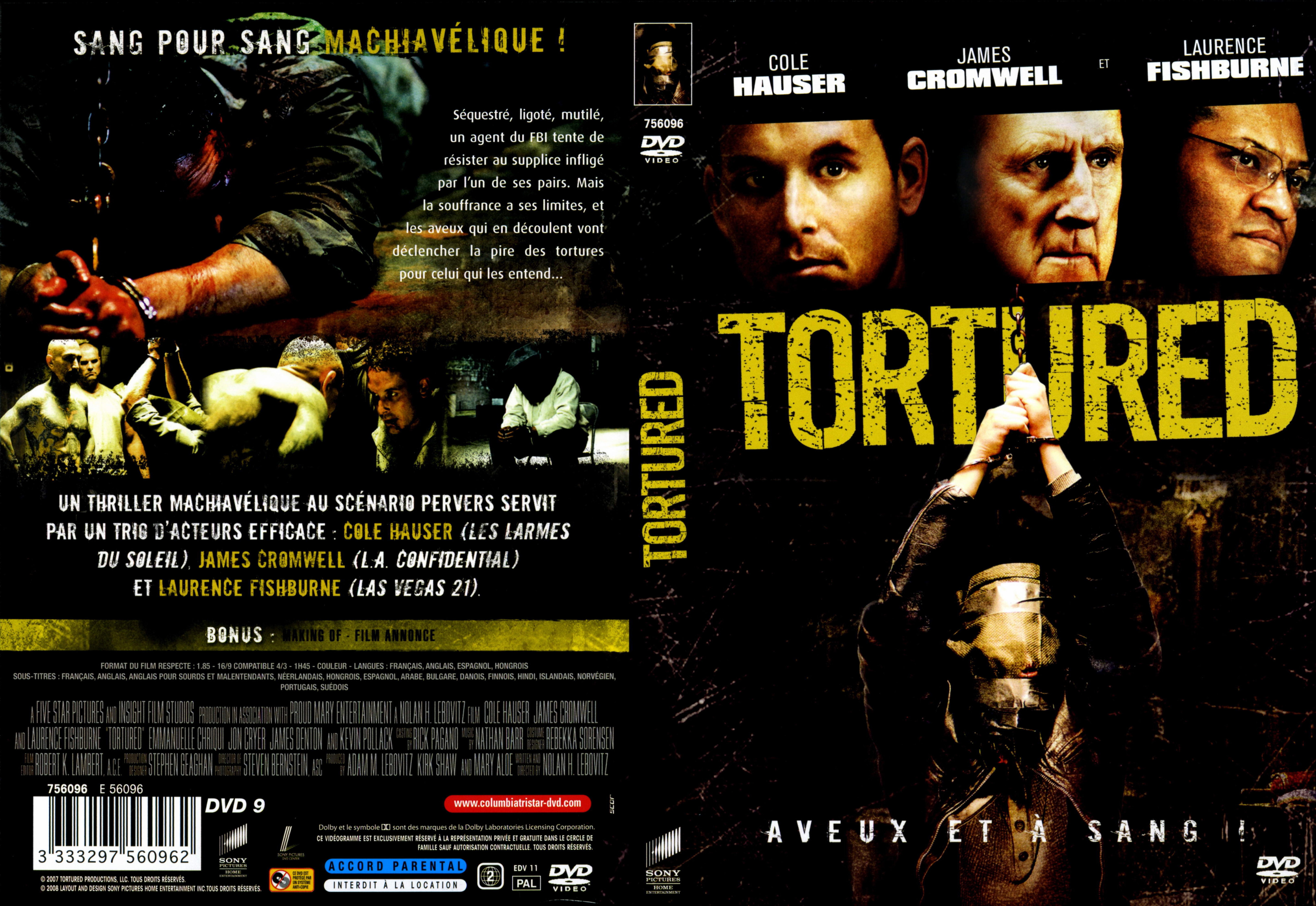 Jaquette DVD Tortured v2