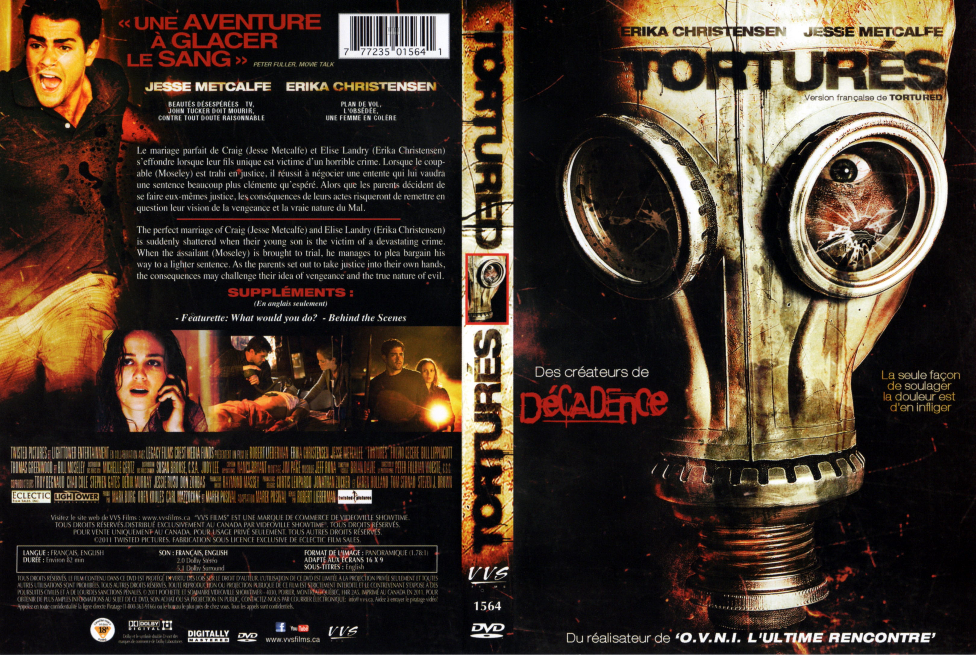 Jaquette DVD Torturs - Tortured (Canadienne)
