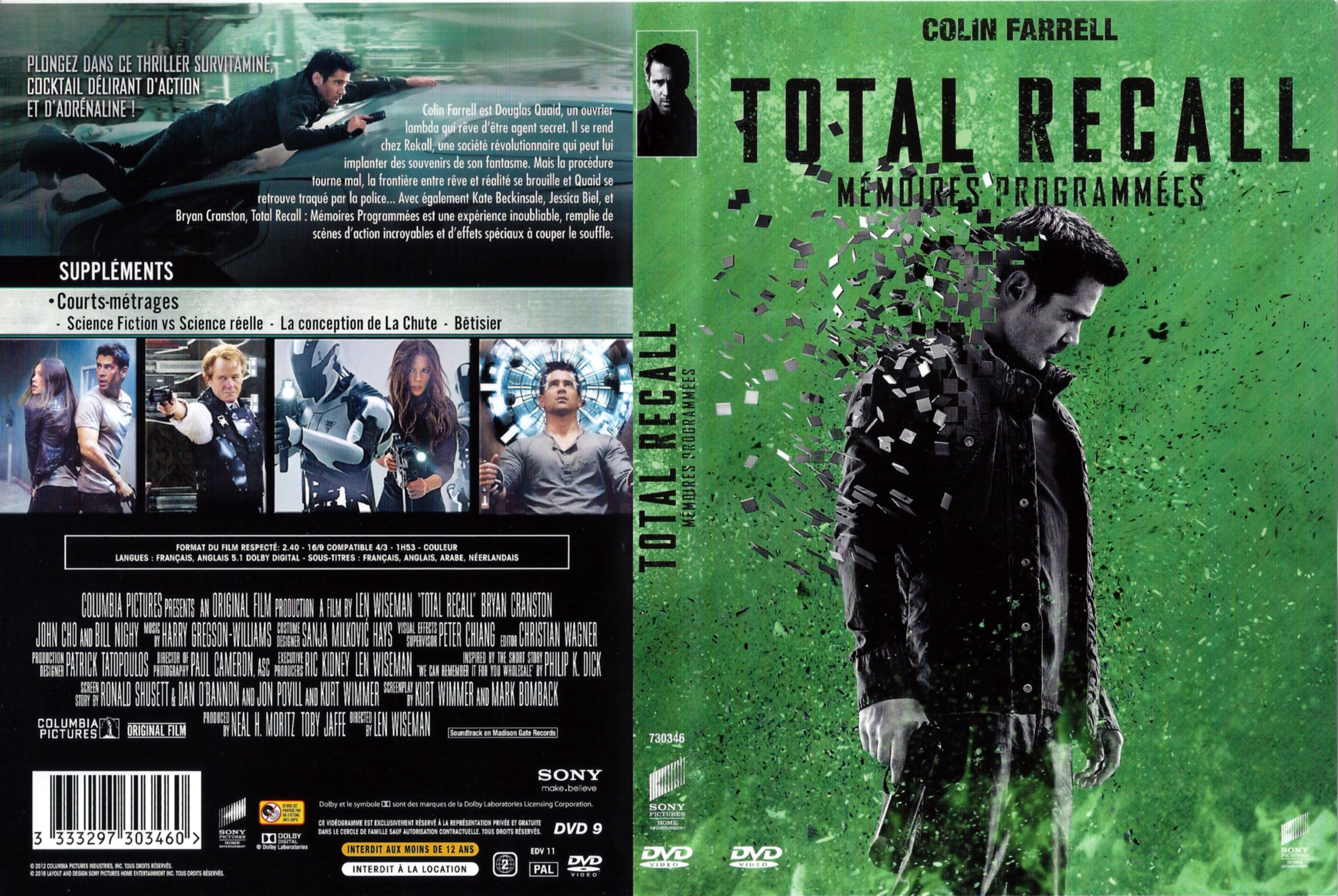 Jaquette DVD Total Recall Memoires Programmees v2