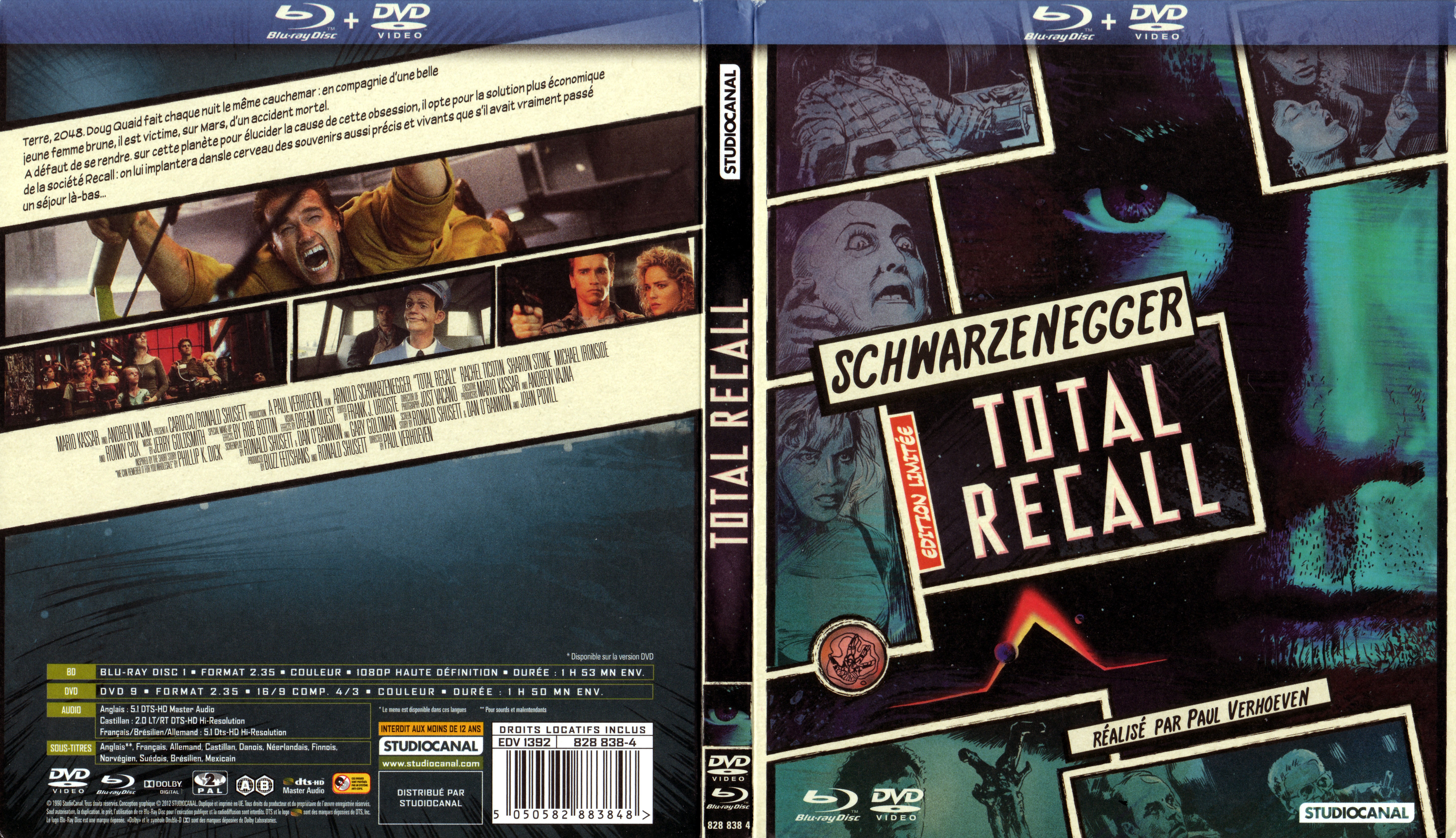 Jaquette DVD Total Recall (BLU-RAY) v3