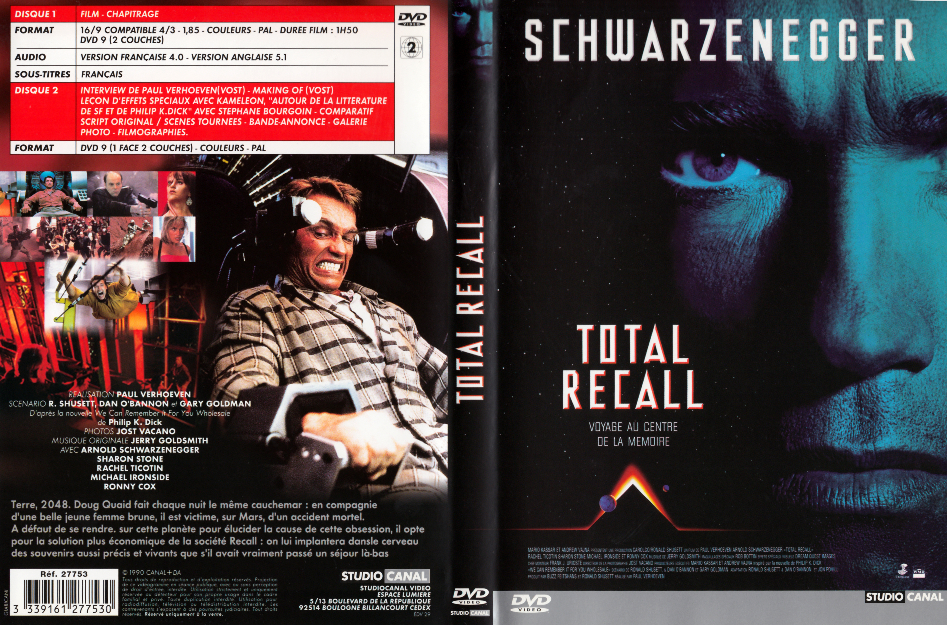 Jaquette DVD Total recall