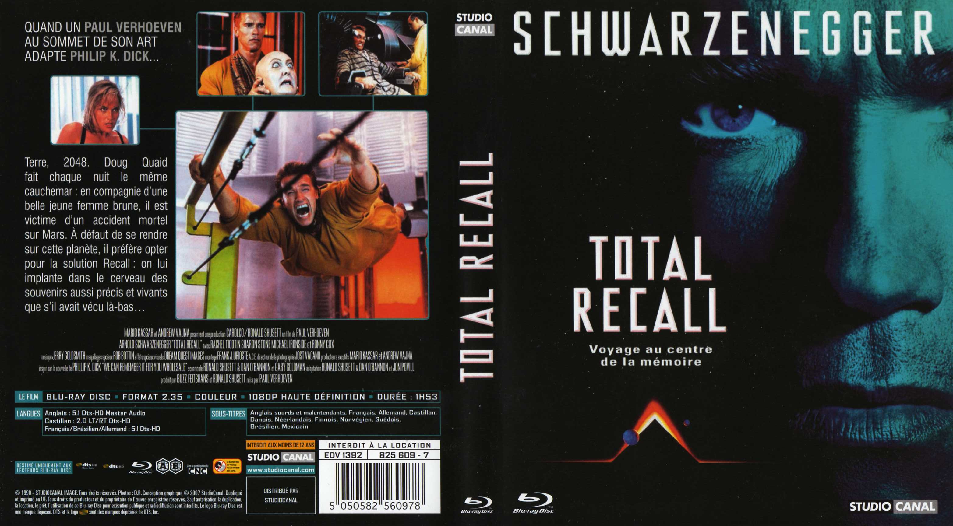Jaquette DVD Total recall (BLU-RAY)