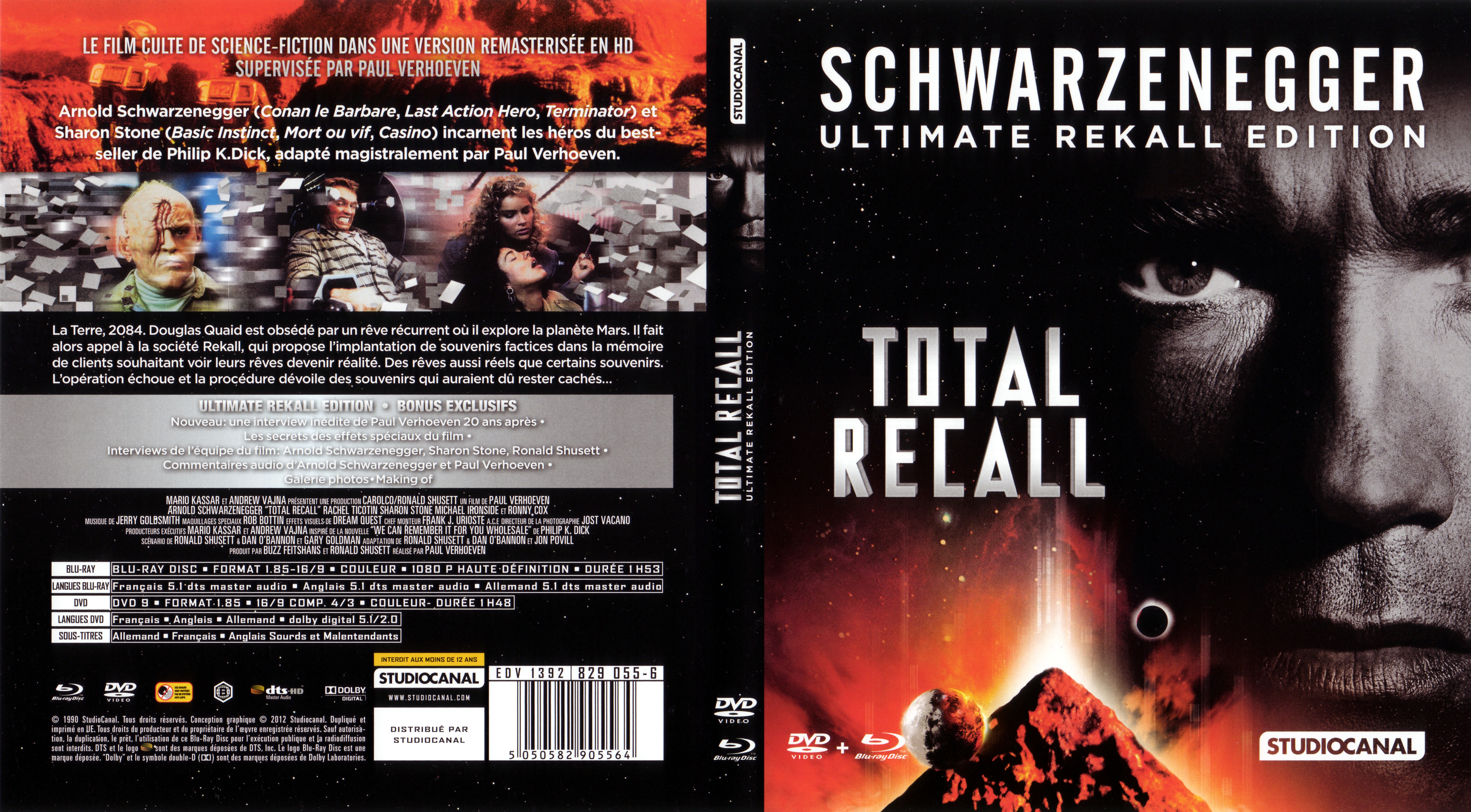 Jaquette DVD Total recall (BLU-RAY) v2