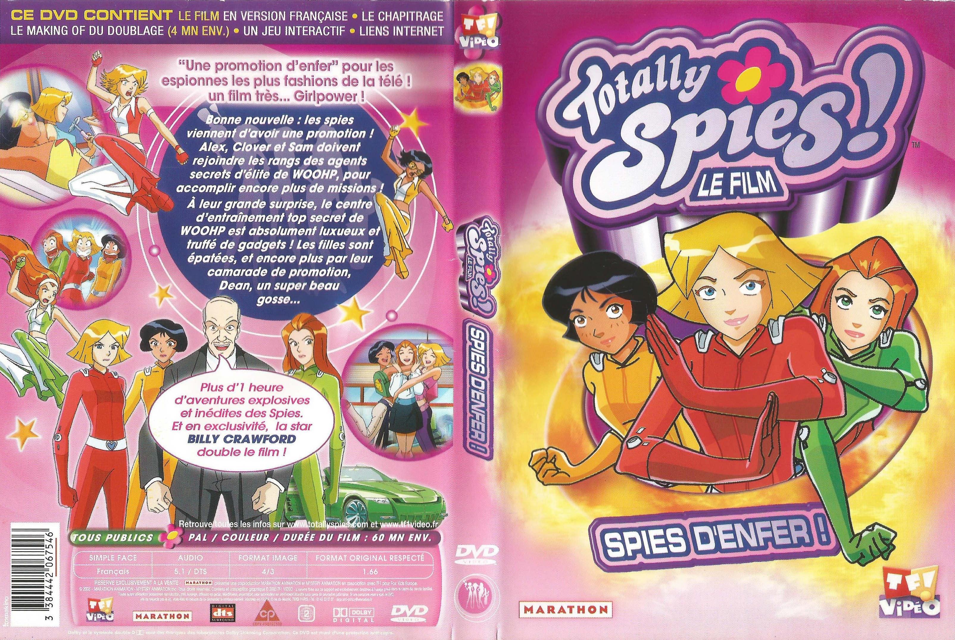 Jaquette DVD Totally Spies Le film - Spies d