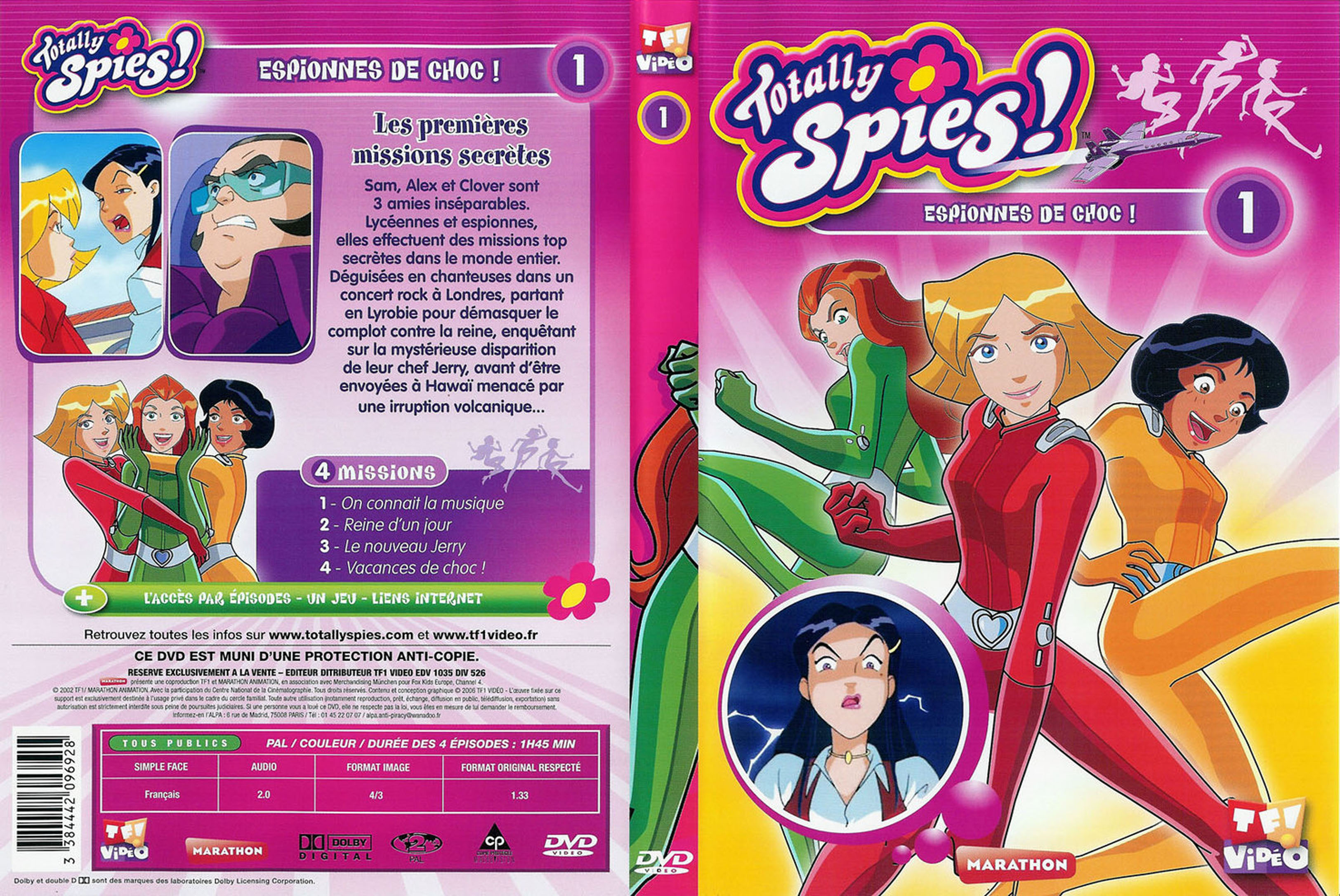 Jaquette DVD Totally Spies vol 01
