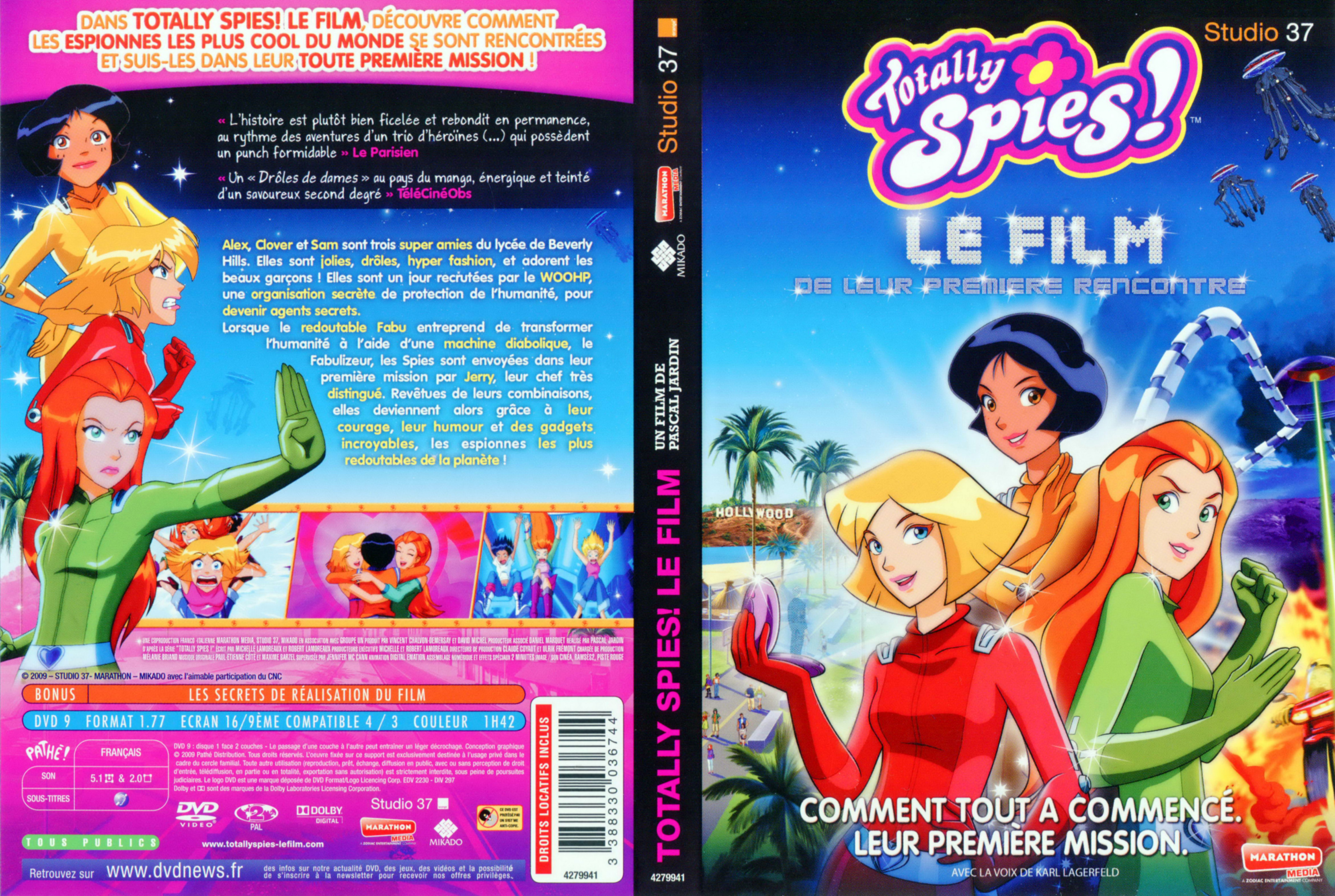 Jaquette DVD Totally spies le film