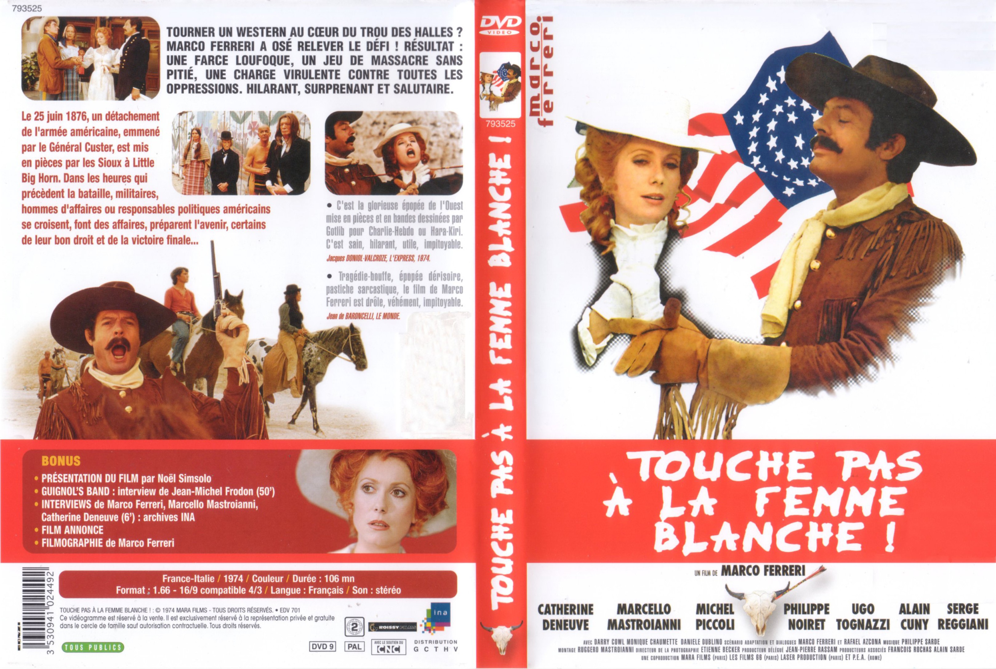 Jaquette DVD Touche pas  la femme blanche