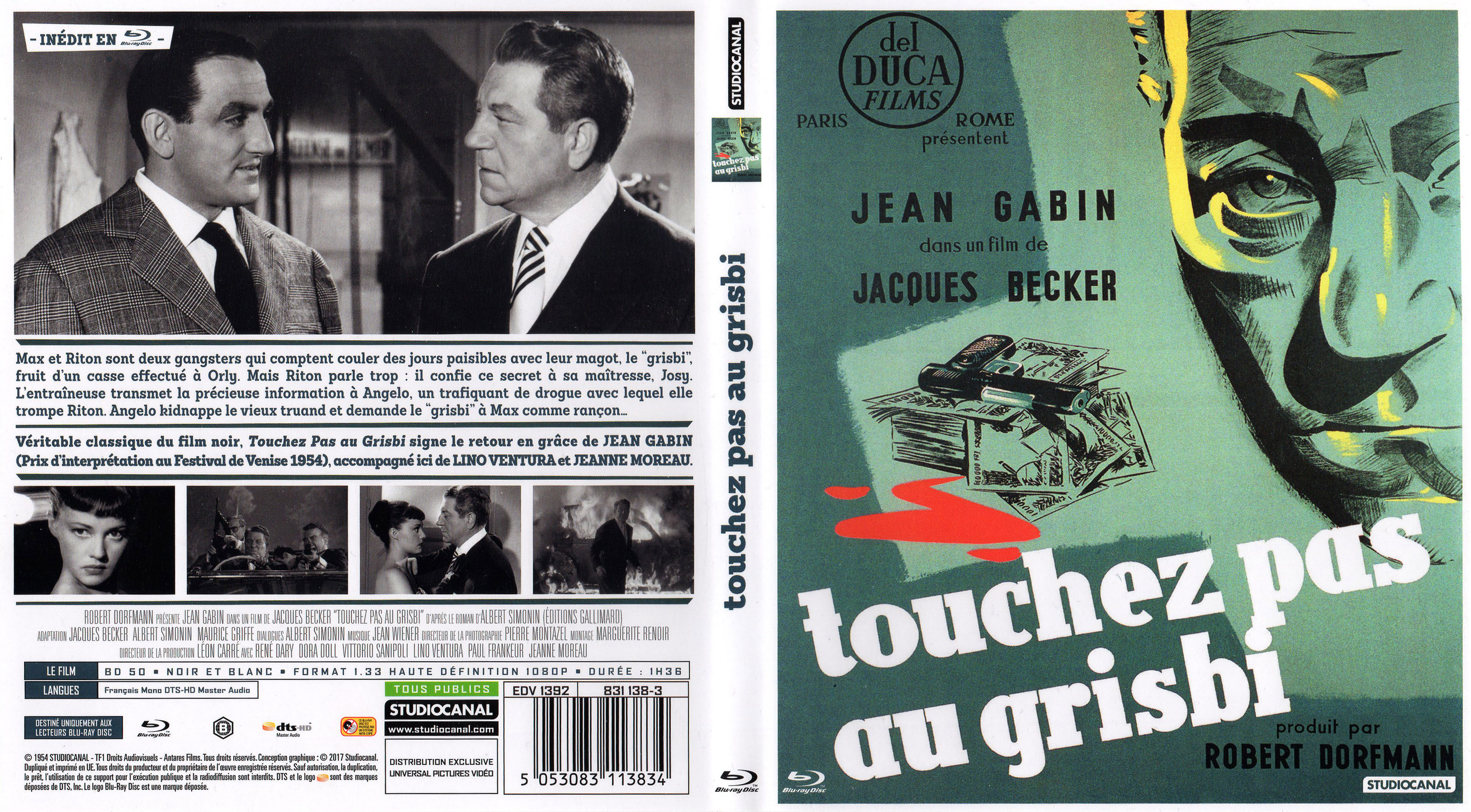 Jaquette DVD Touchez pas au grisbi (BLU-RAY)