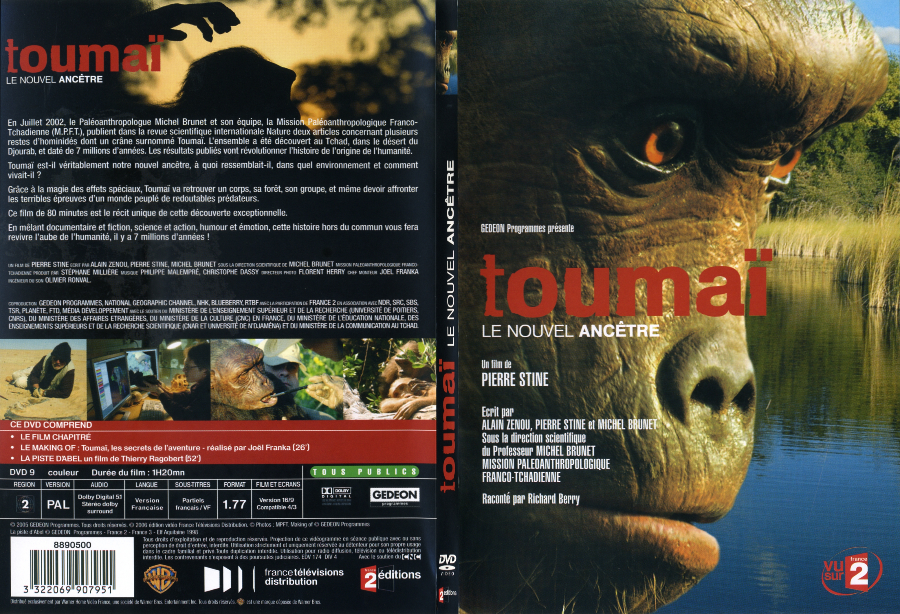 Jaquette DVD Toumai le nouvel ancetre - SLIM