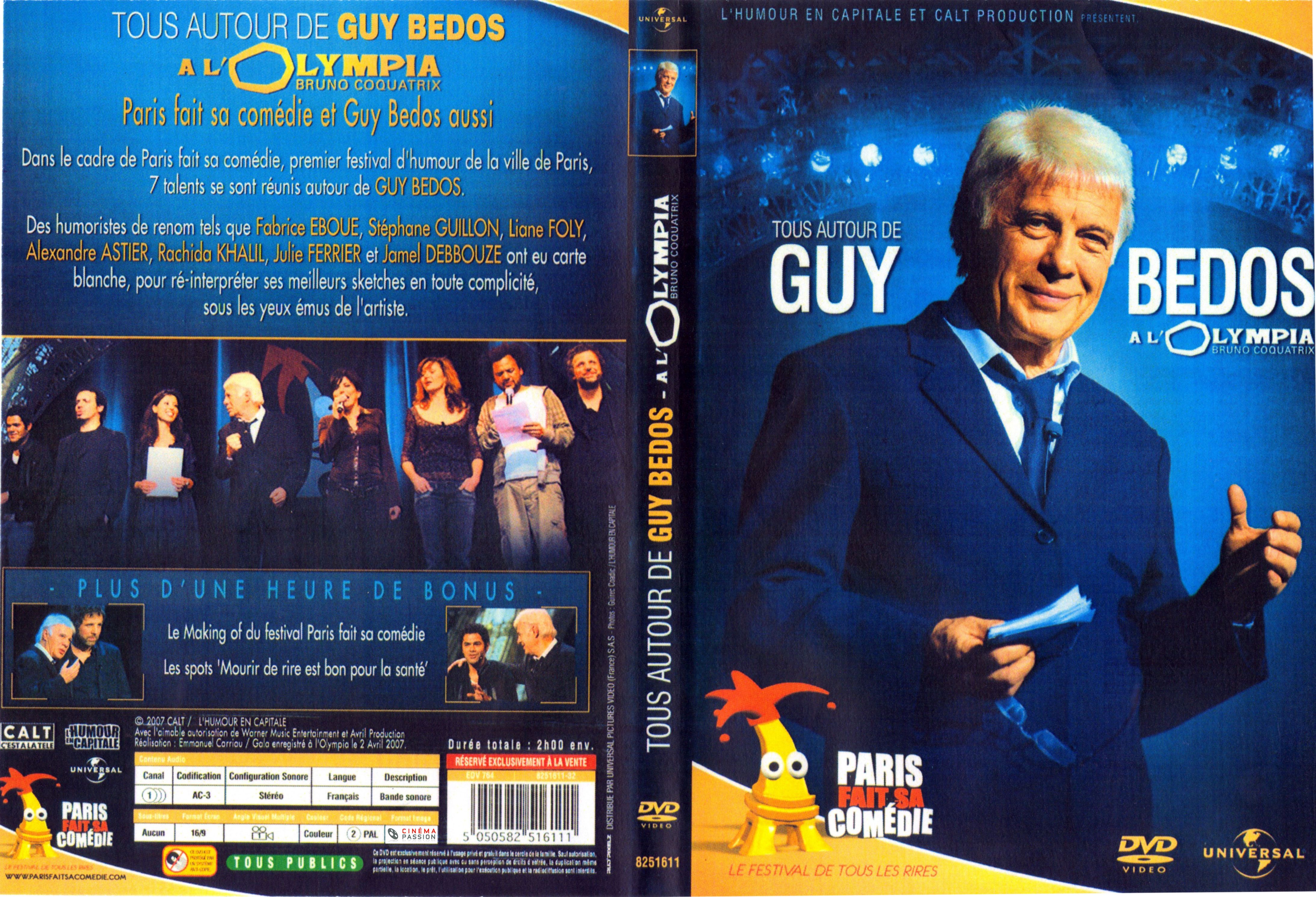 Jaquette DVD Tous autour de Guy Bedos  L