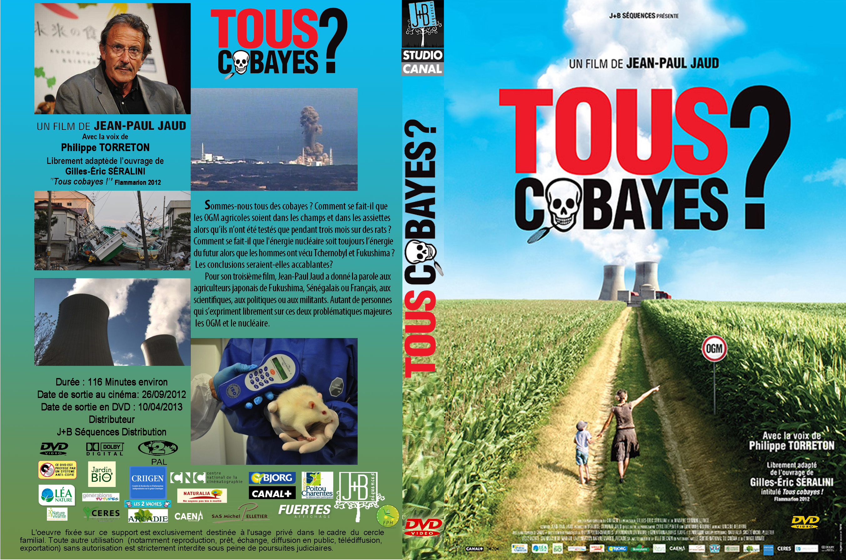 Jaquette DVD Tous cobayes custom