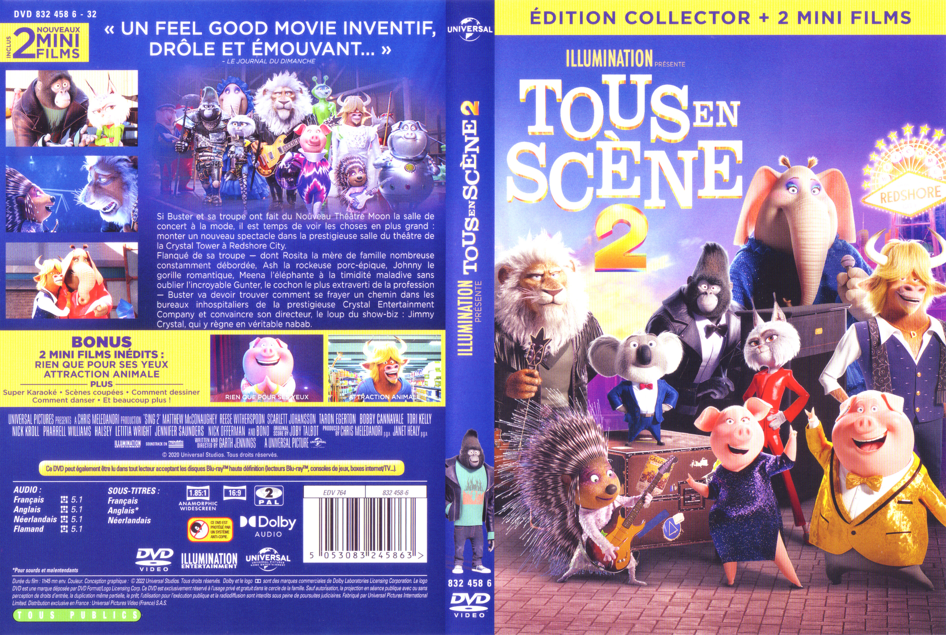 Jaquette DVD Tous en scene 2 (Edition collector + 2 mini films)