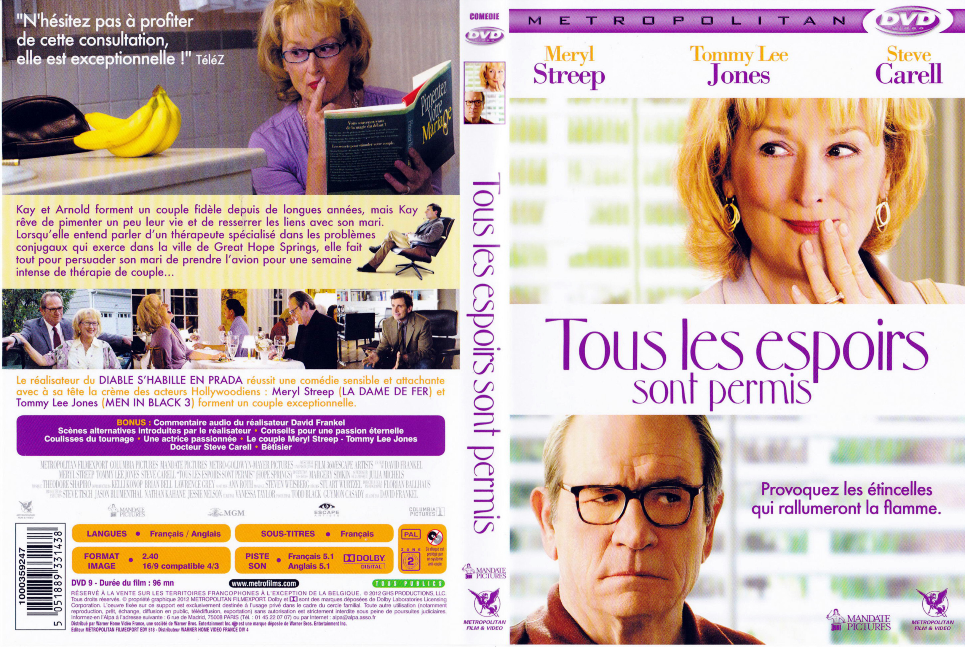 Jaquette DVD Tous les espoirs sont permis