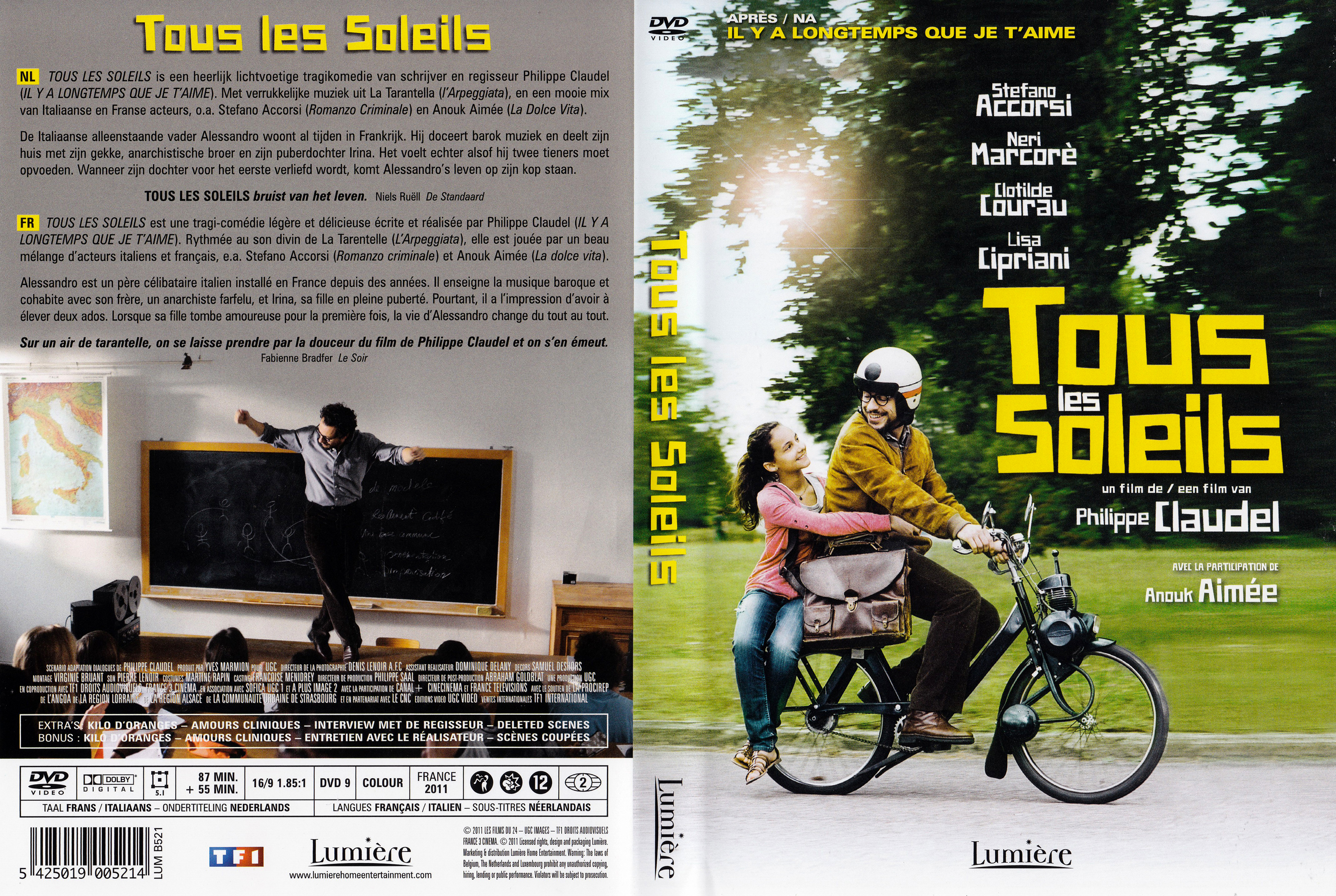 Jaquette DVD Tous les soleils v2