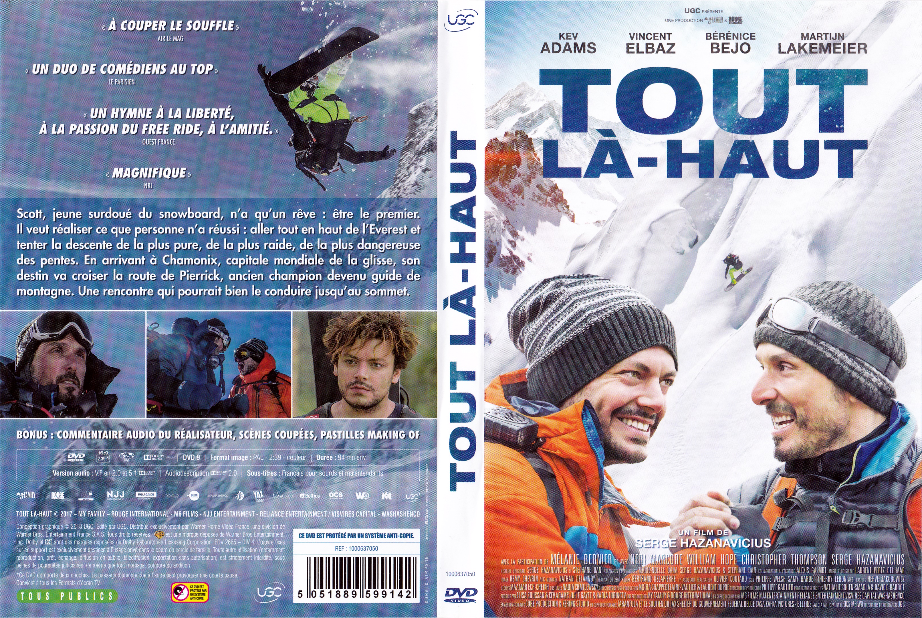 Jaquette DVD Tout la-haut