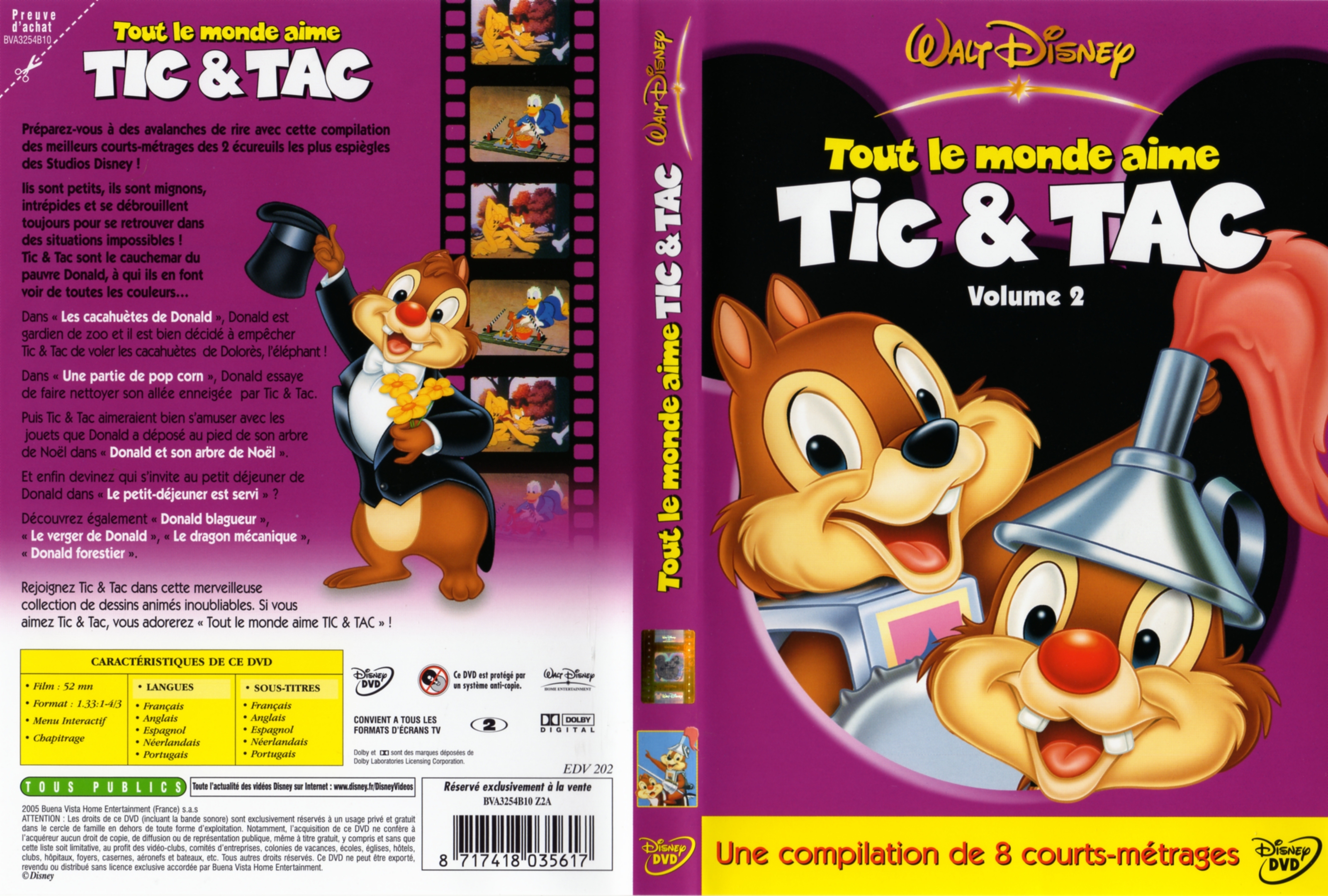 Jaquette DVD Tout le monde aime Tic et Tac vol 2