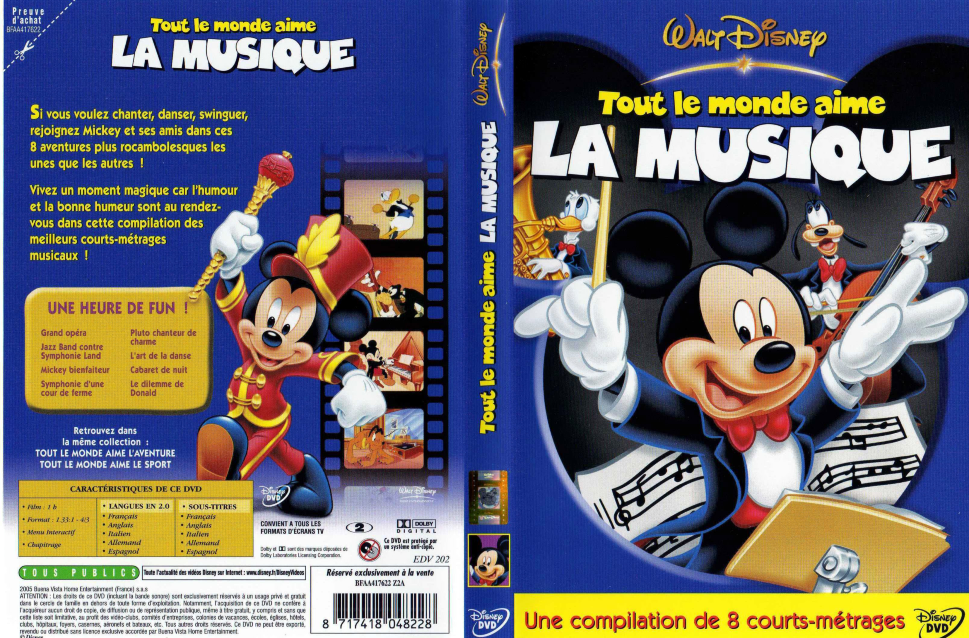 Tout le Monde Aime la Musique - Compilation DVD Cartoon Disney