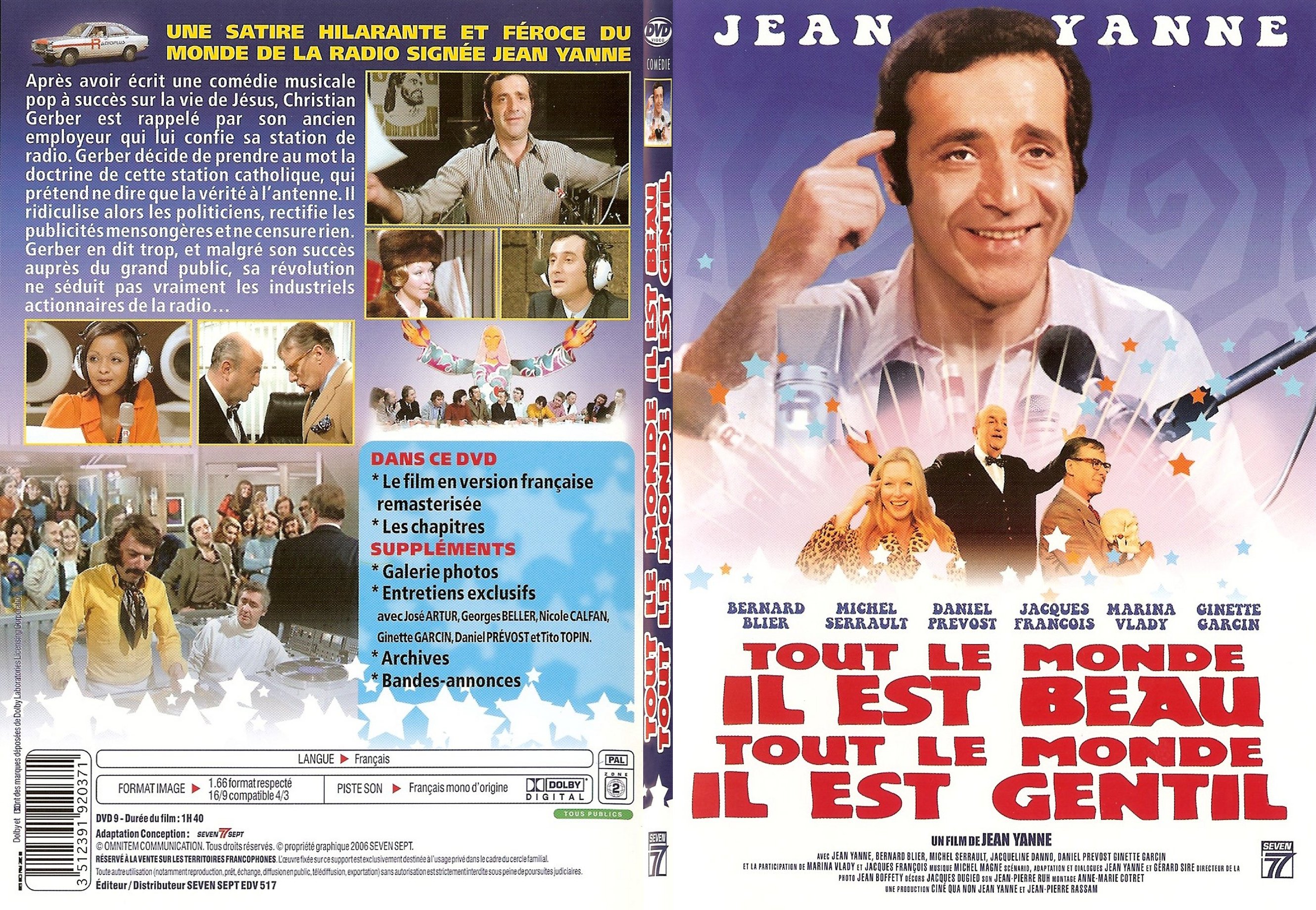 Jaquette DVD Tout le monde il est beau tout le monde il est gentil - SLIM