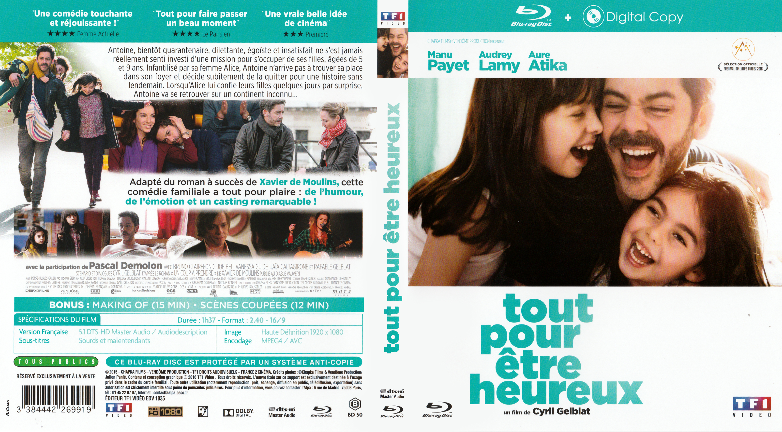 Jaquette DVD Tout pour tre heureux (BLU-RAY)