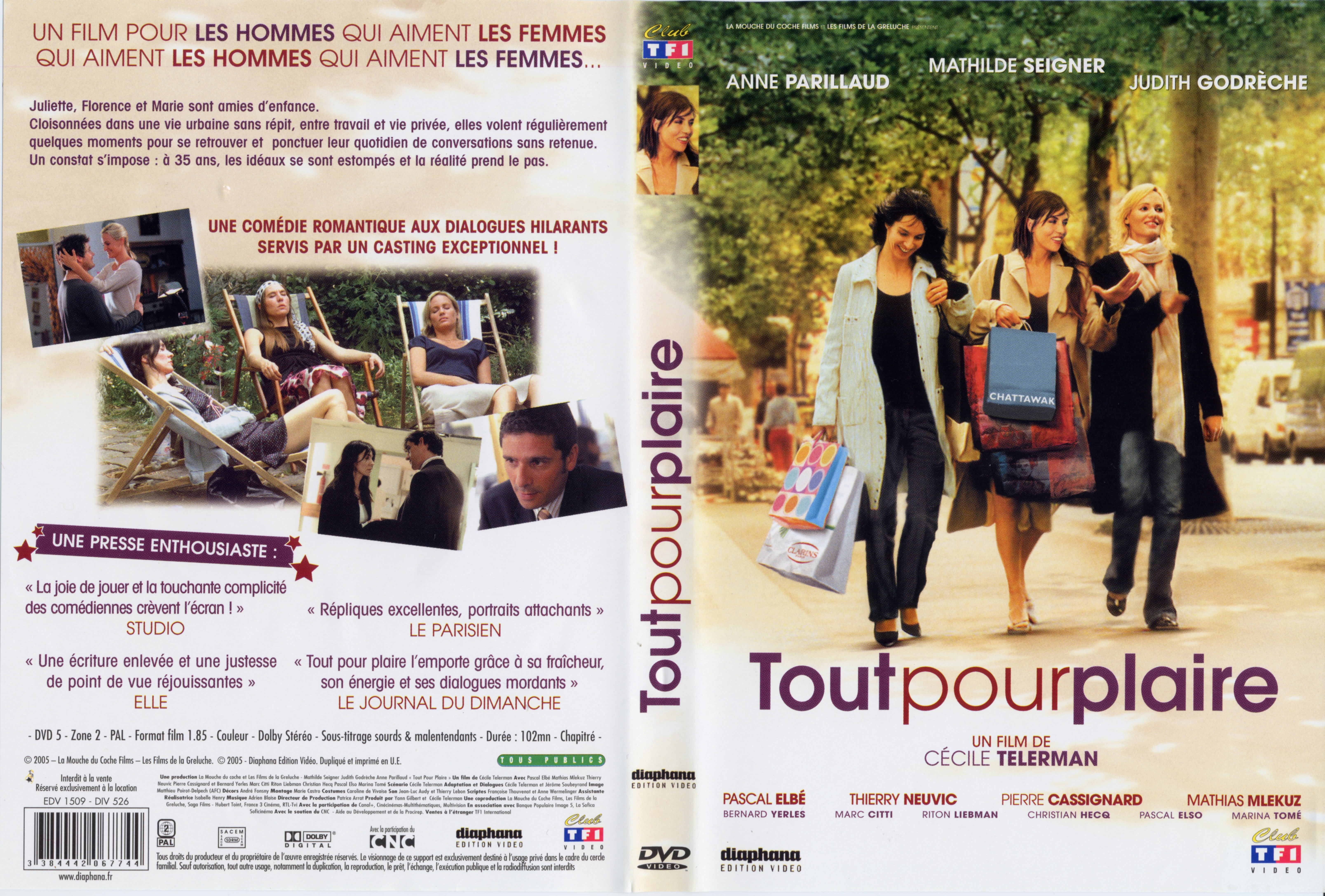 Jaquette DVD Tout pour plaire v2