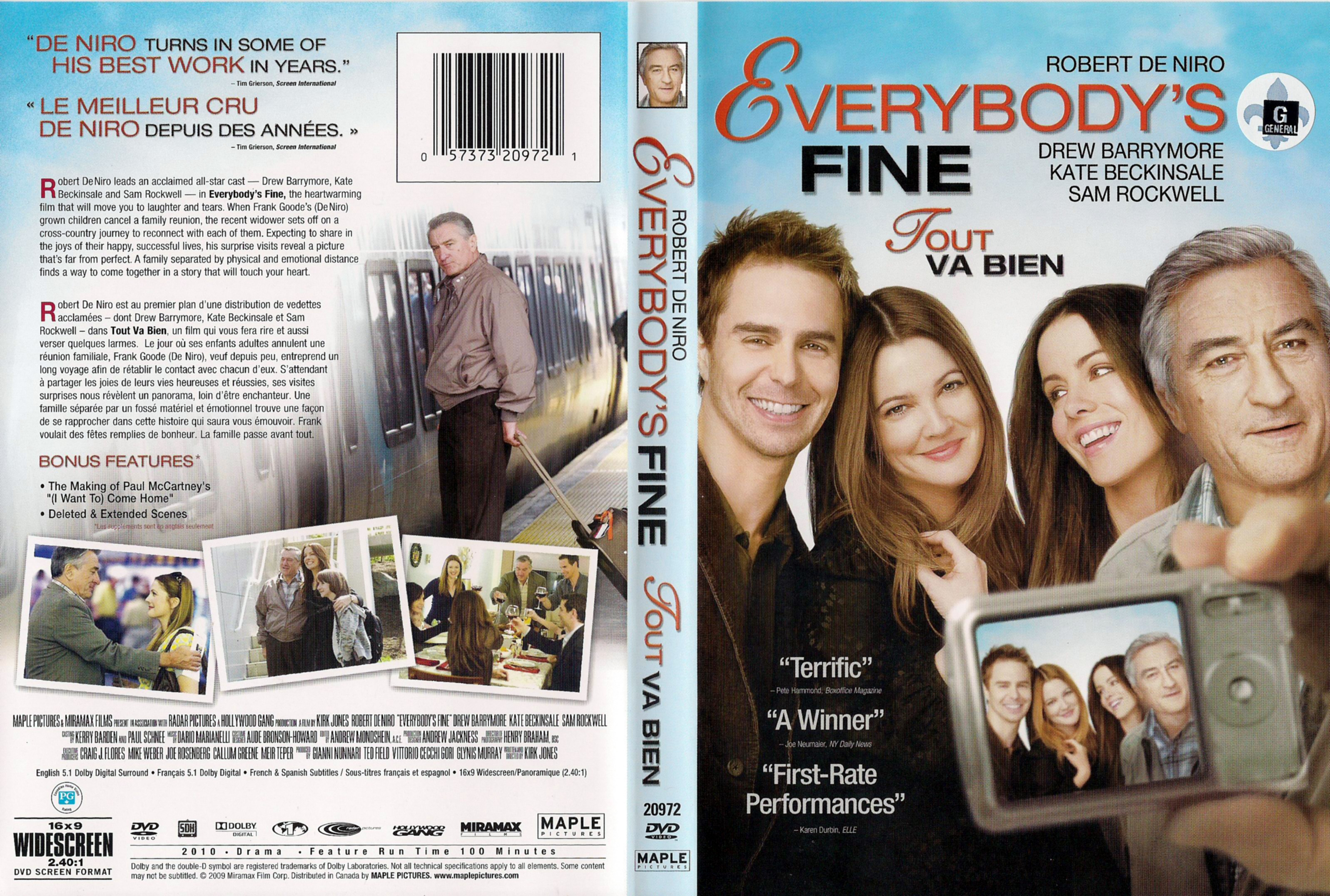 Jaquette DVD Tout va bien - Everybody