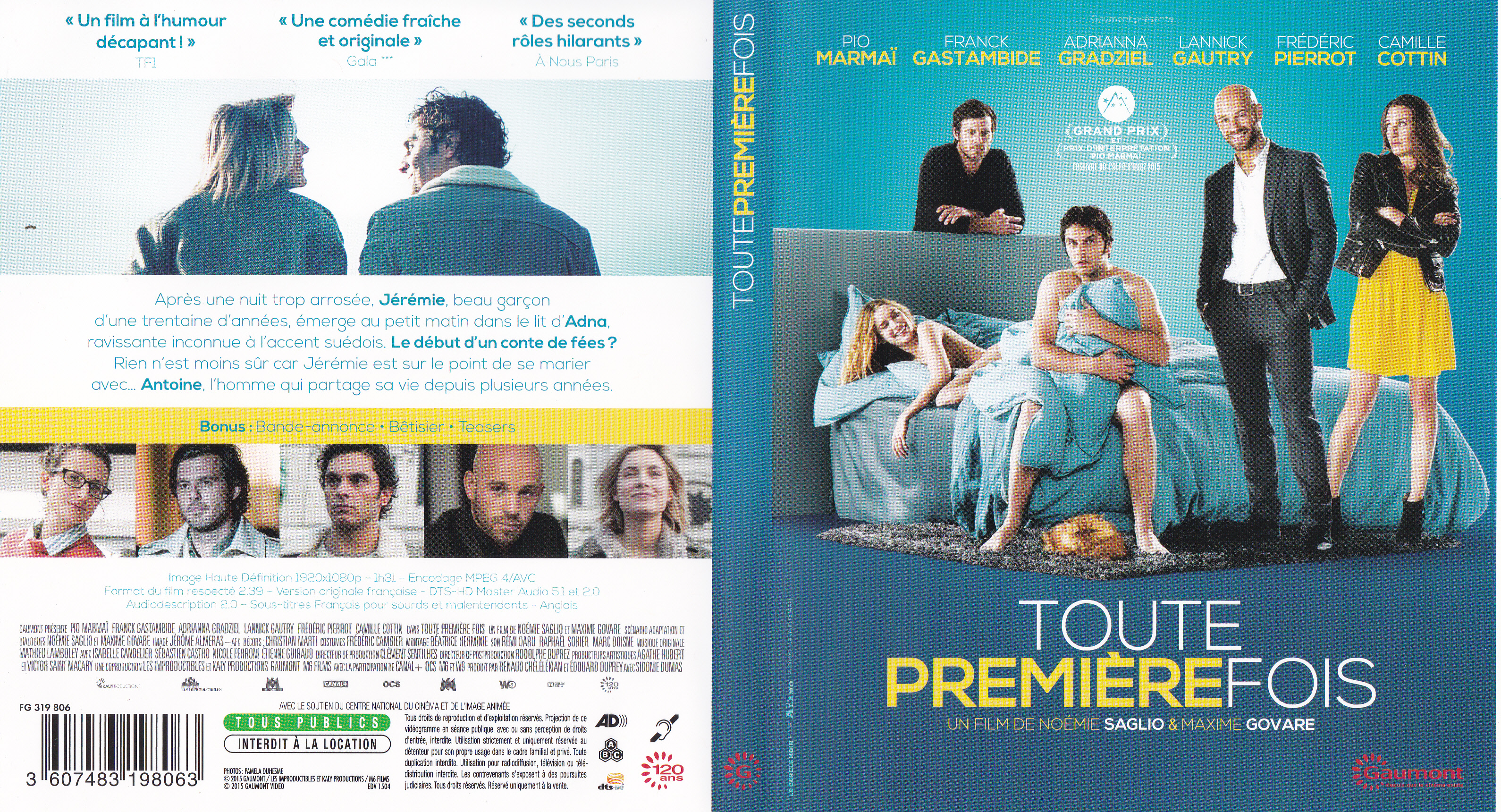 Jaquette DVD Toute premiere fois (BLU-RAY)