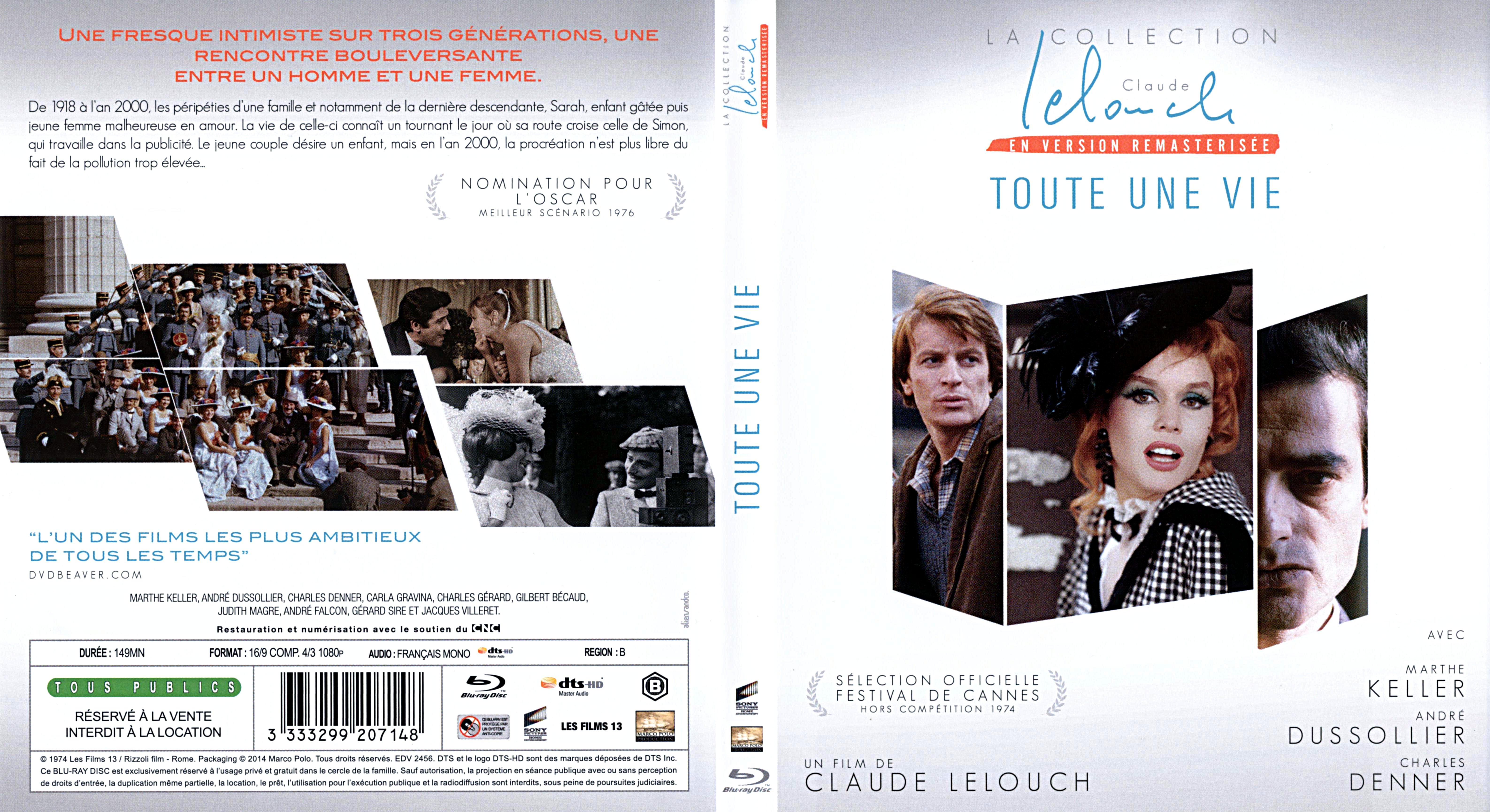 Jaquette DVD Toute une vie (BLU-RAY)