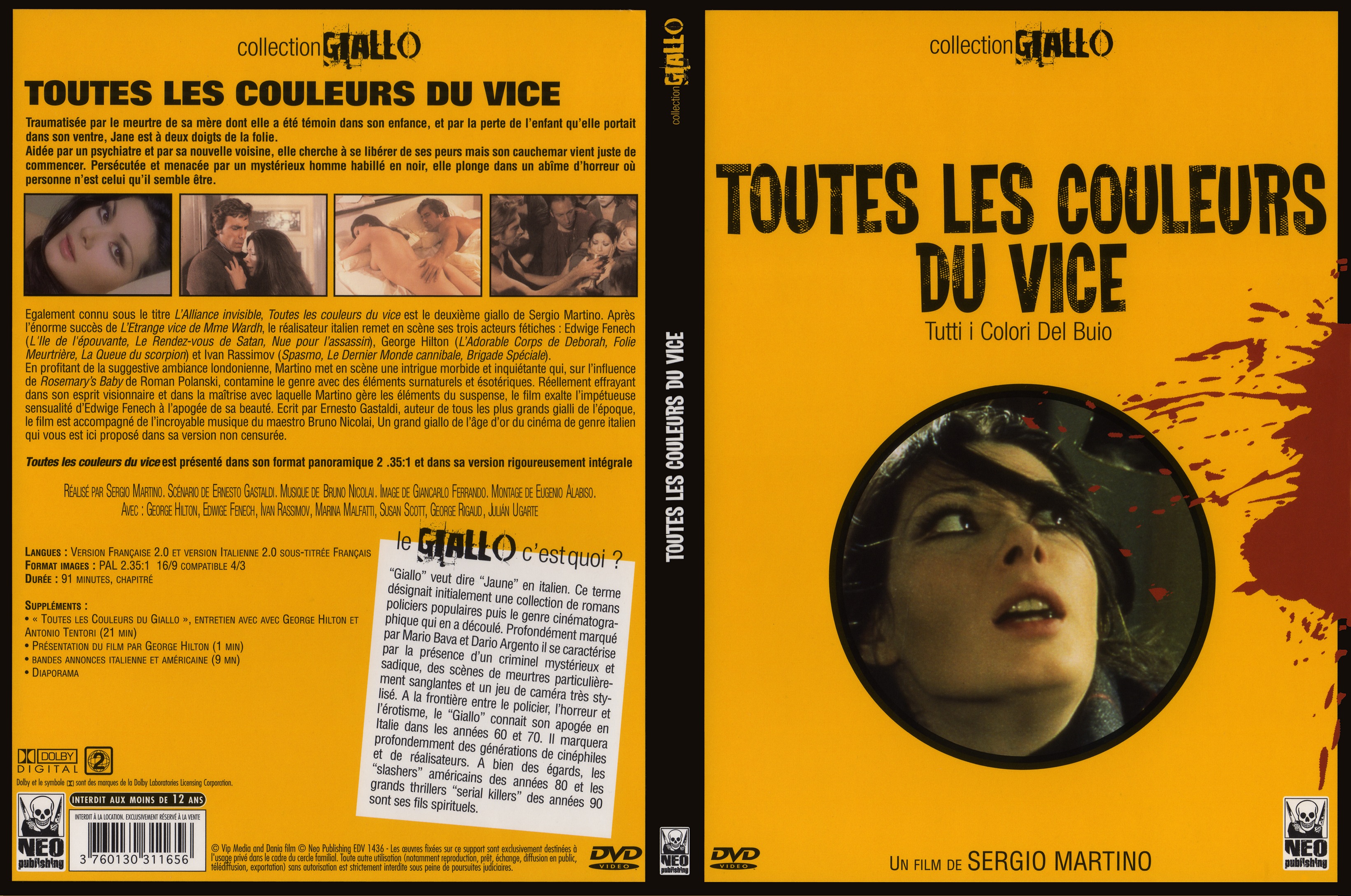 Jaquette DVD Toutes les couleurs du vice