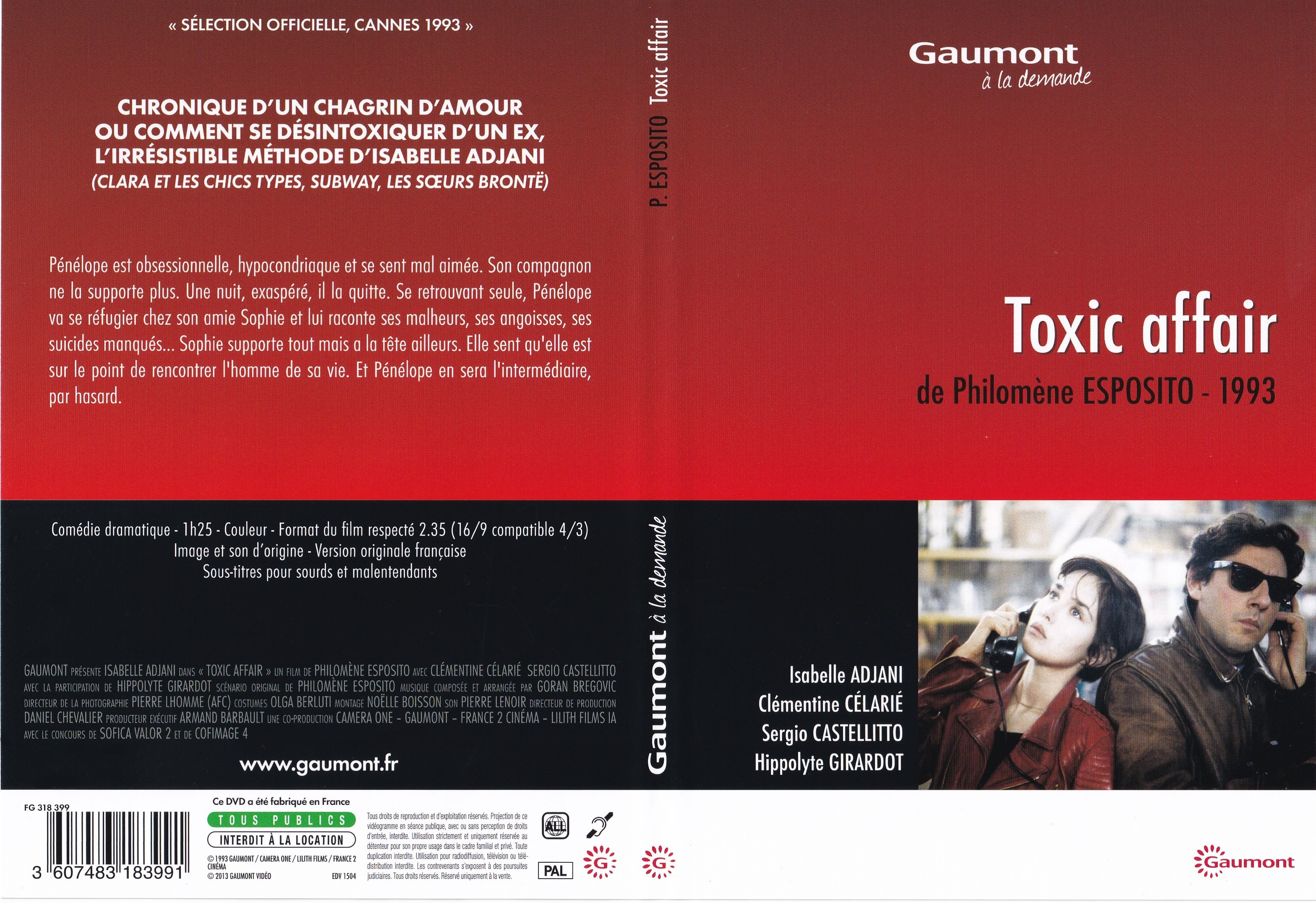 Jaquette DVD Toxic Affair