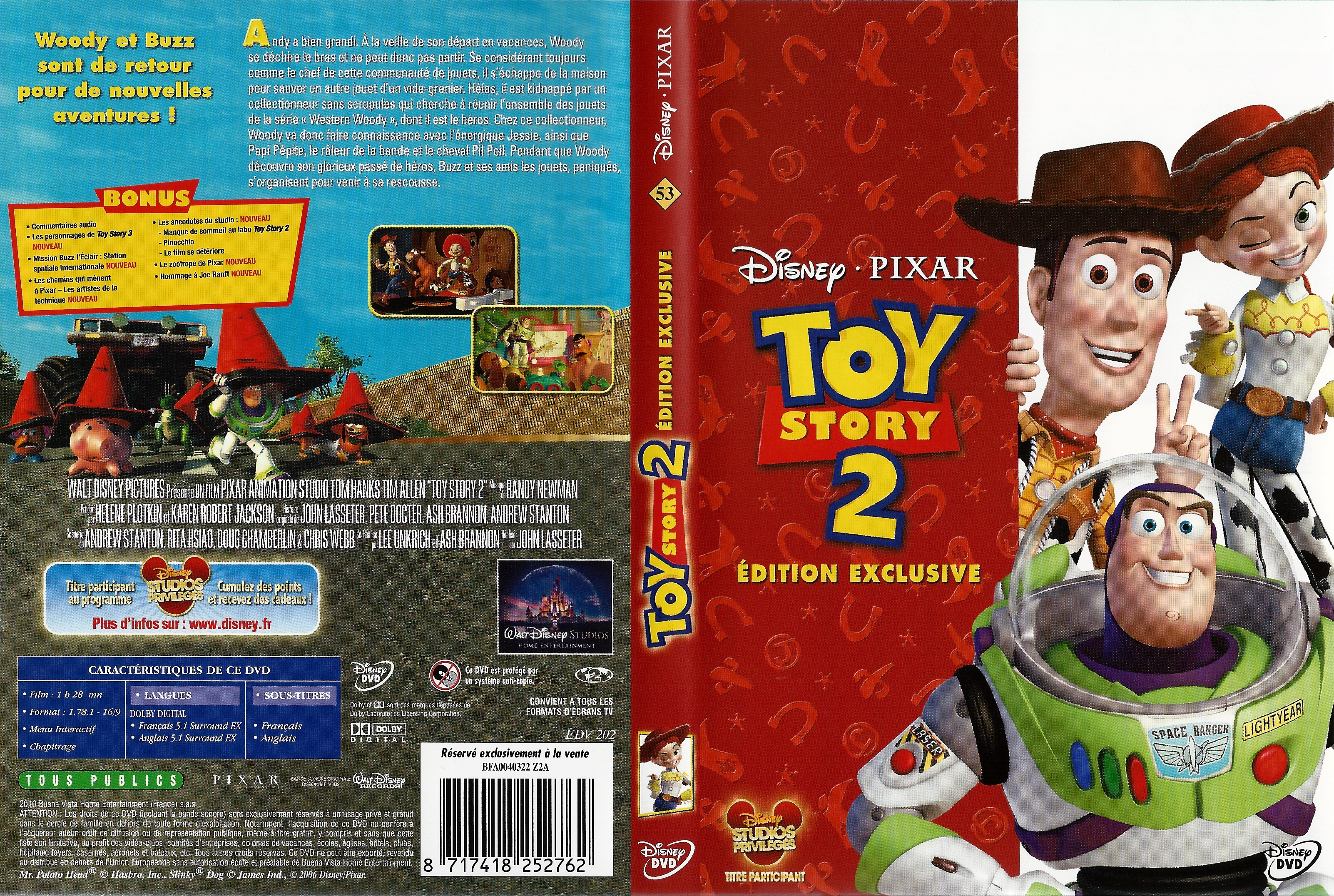Jaquette DVD Toy Story 2 v3
