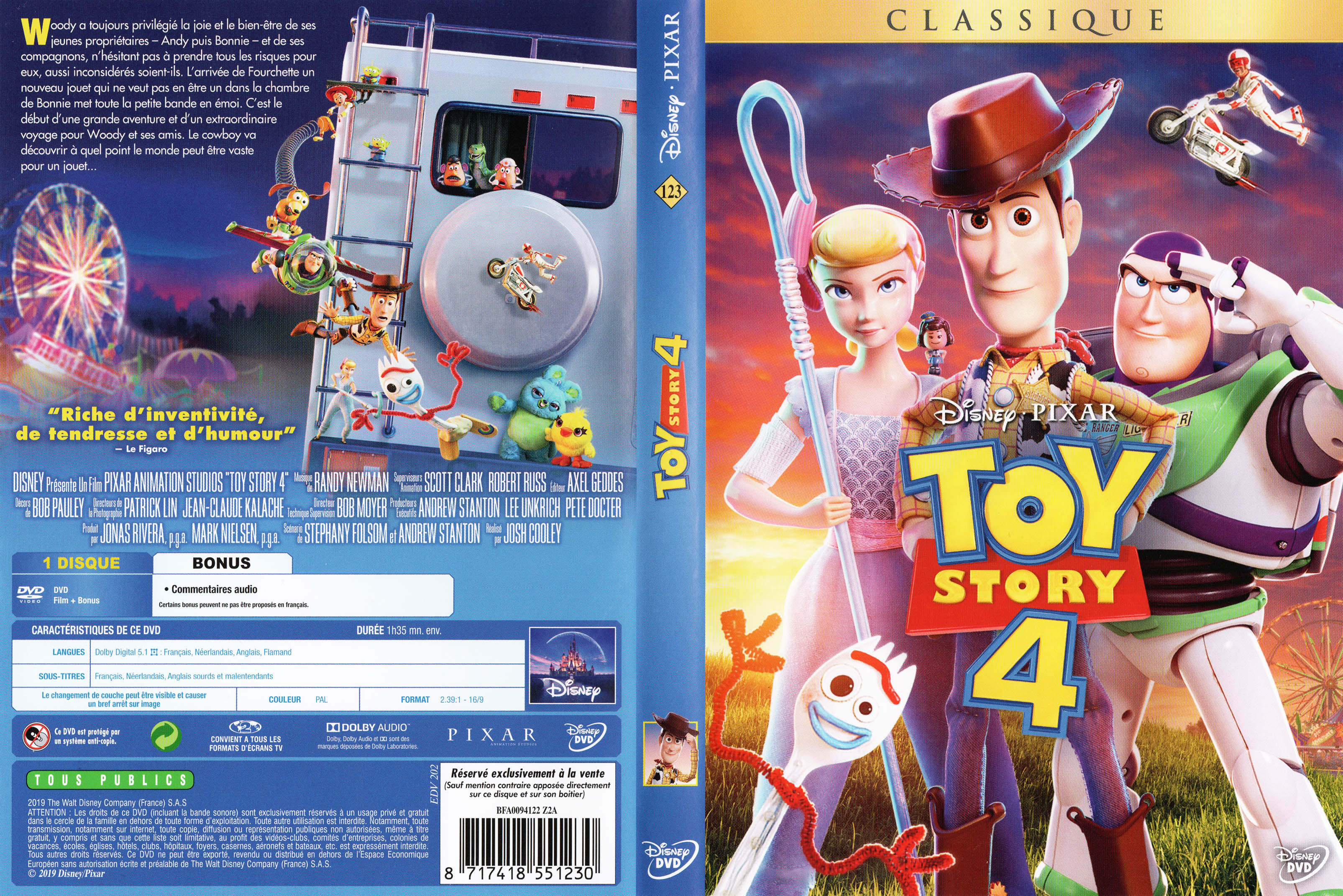 Jaquette DVD Toy Story 4 v2