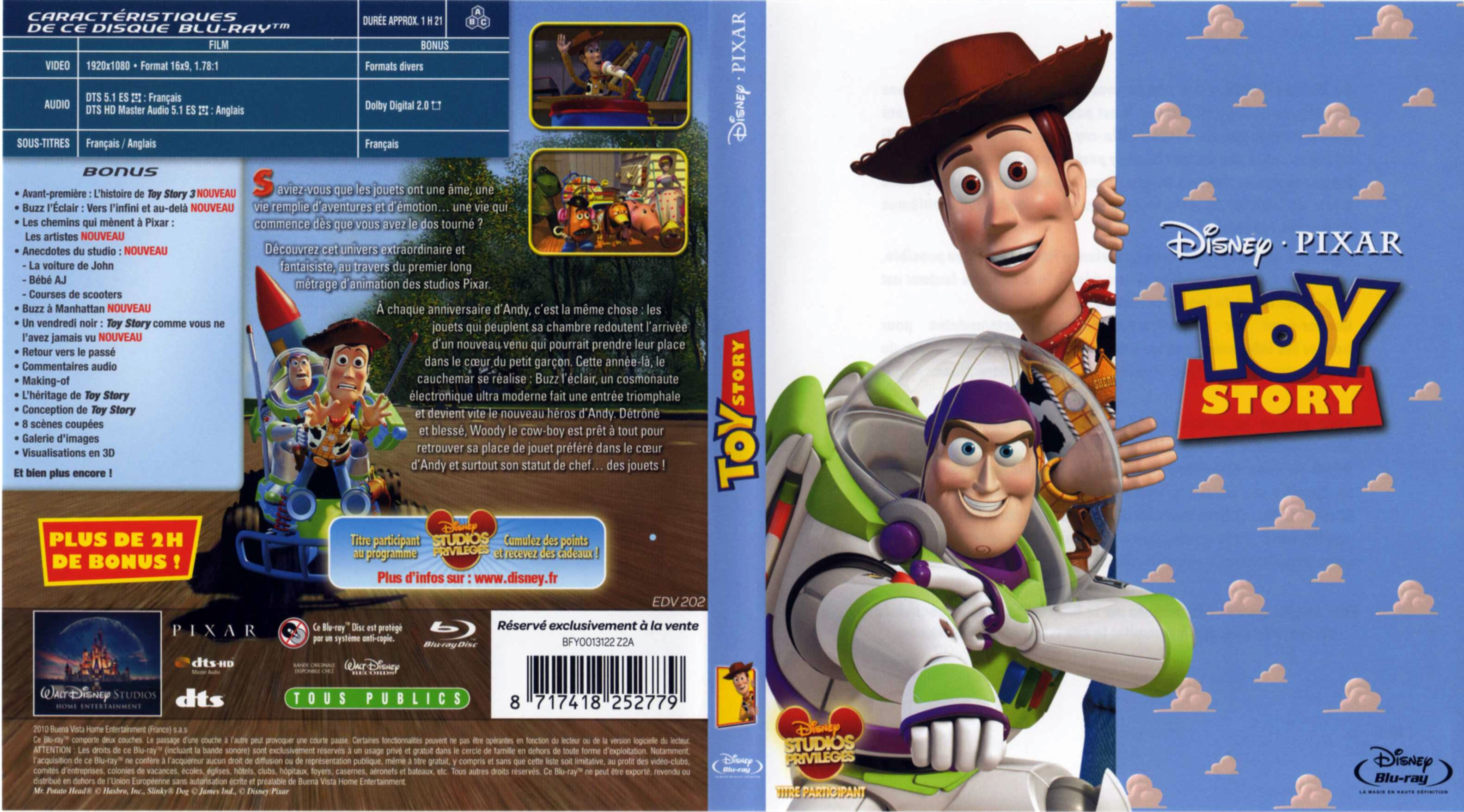 Jaquette DVD Toy Story (BLU-RAY)