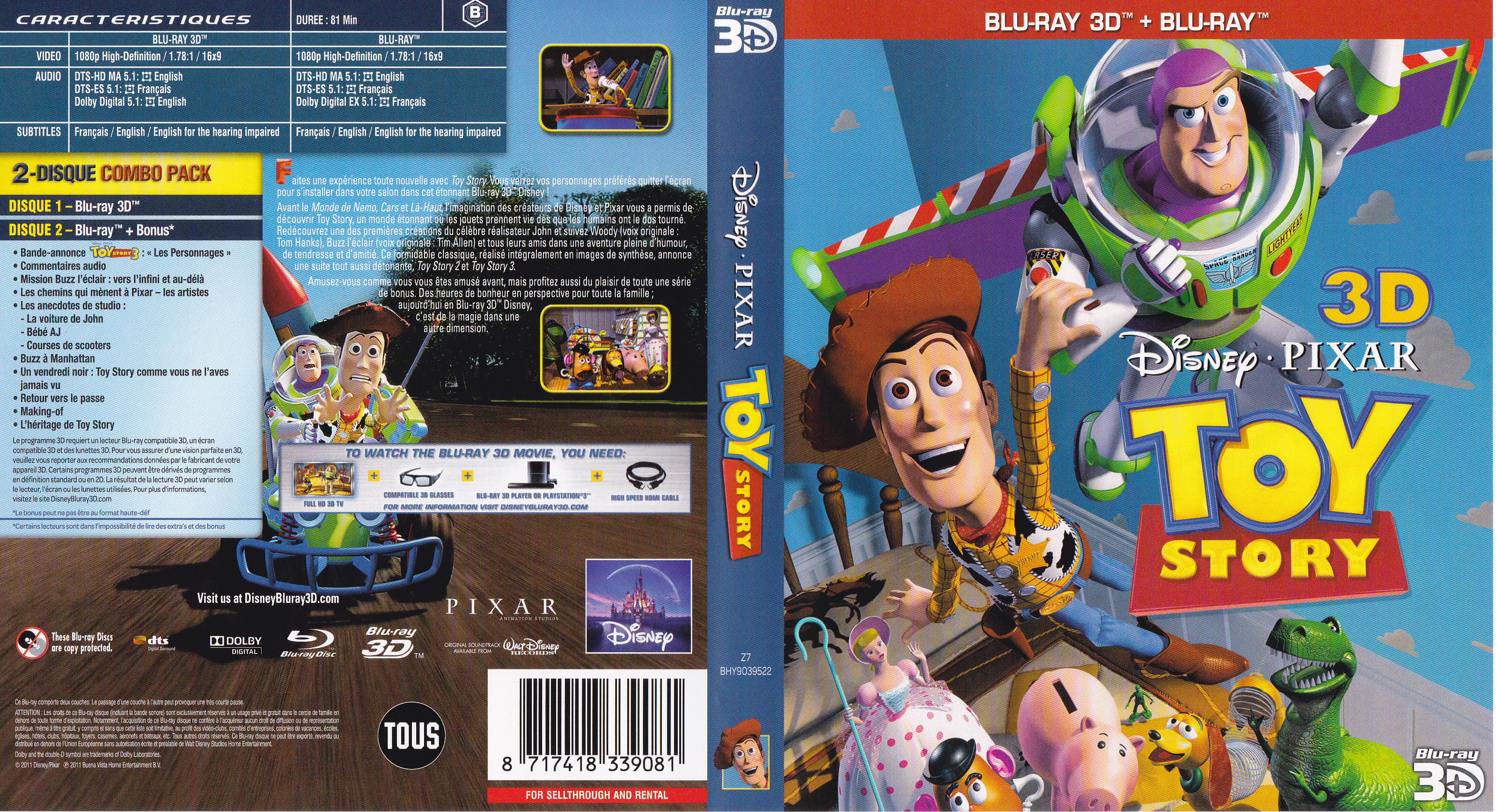Jaquette DVD Toy Story (BLU-RAY) v2